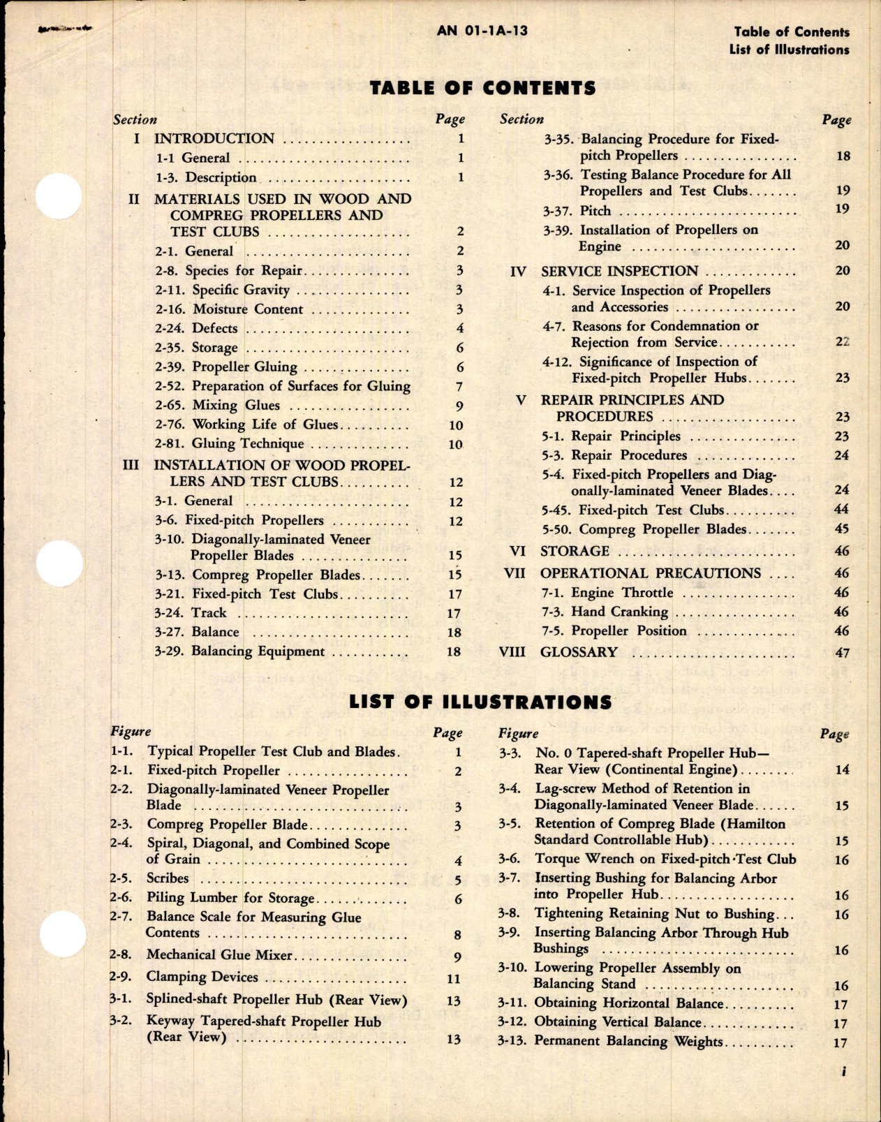 Sample page 3 from AirCorps Library document: Repair of Wood and Compreg Propellers and Test Clubs