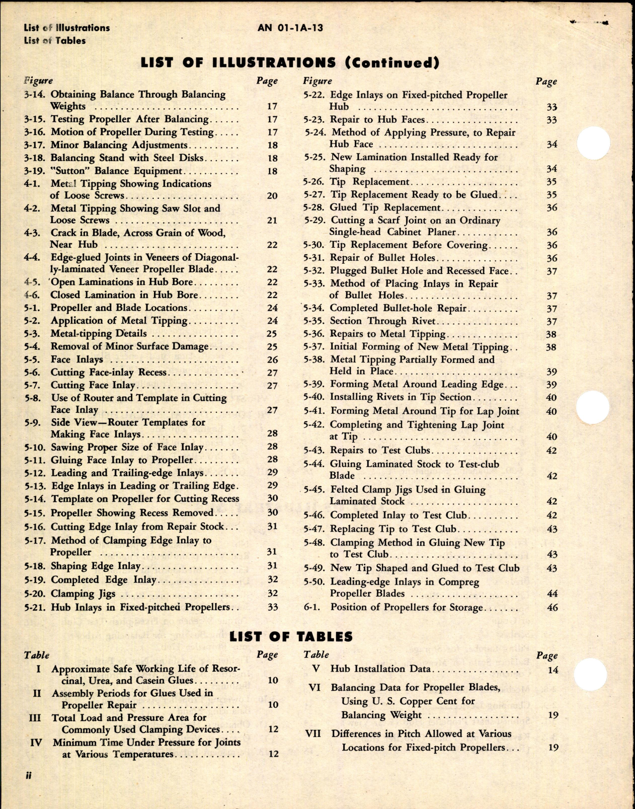 Sample page 4 from AirCorps Library document: Repair of Wood and Compreg Propellers and Test Clubs