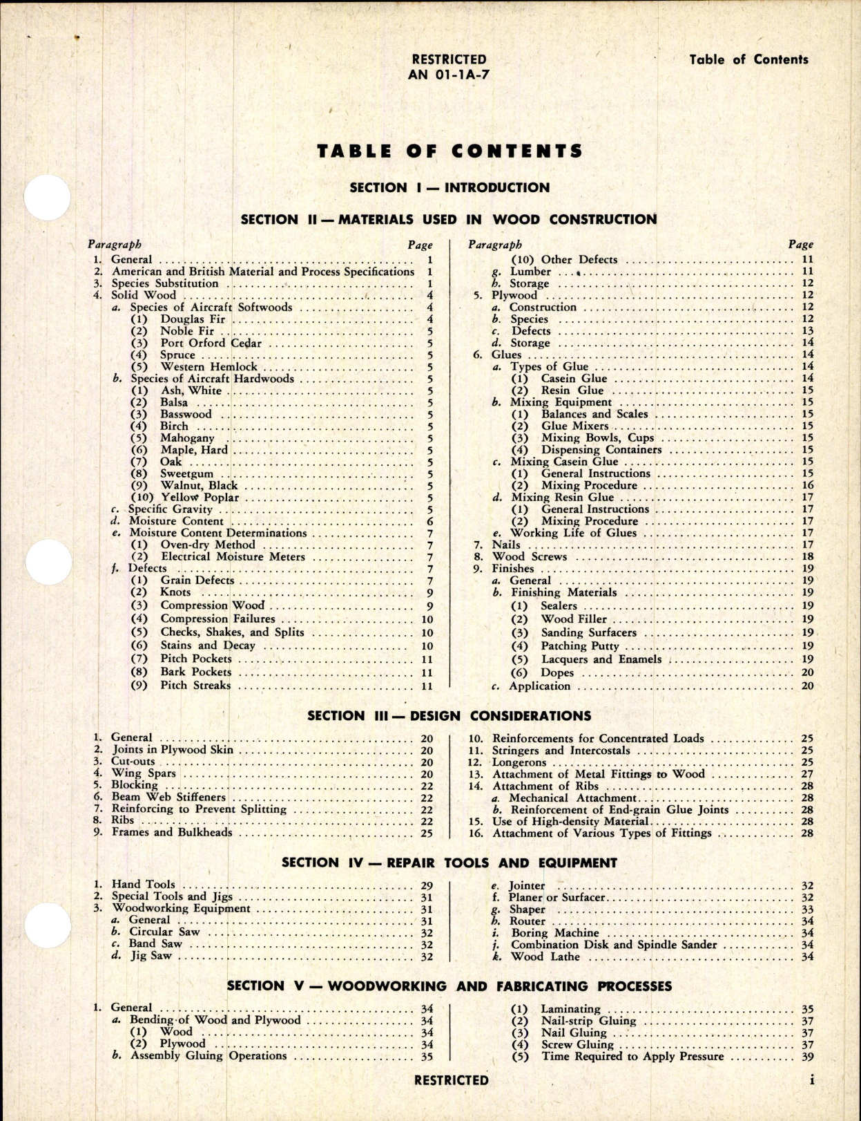 Sample page 3 from AirCorps Library document: Repair of Wood Aircraft Structures