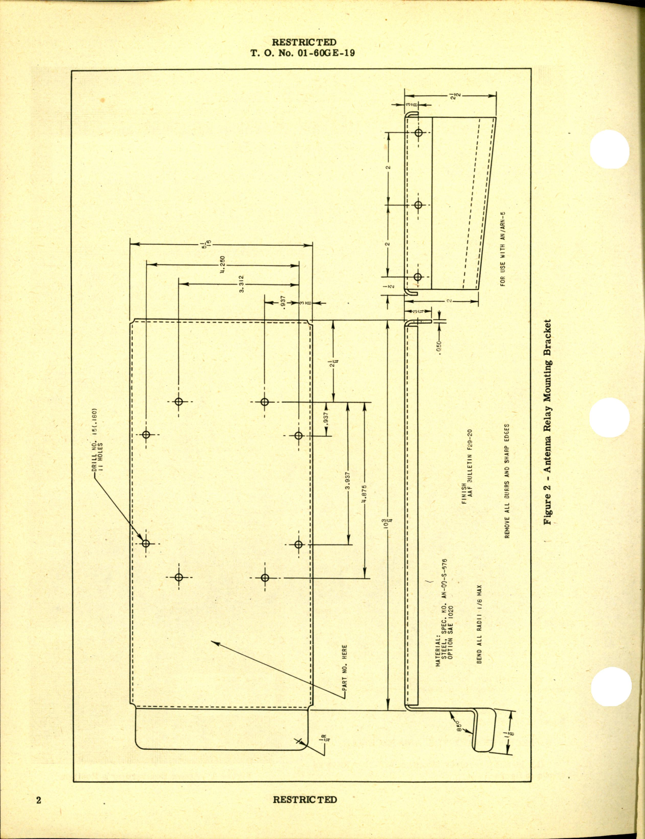 Sample page 2 from AirCorps Library document: Installation of Radio Receiving Equipment for B-25J