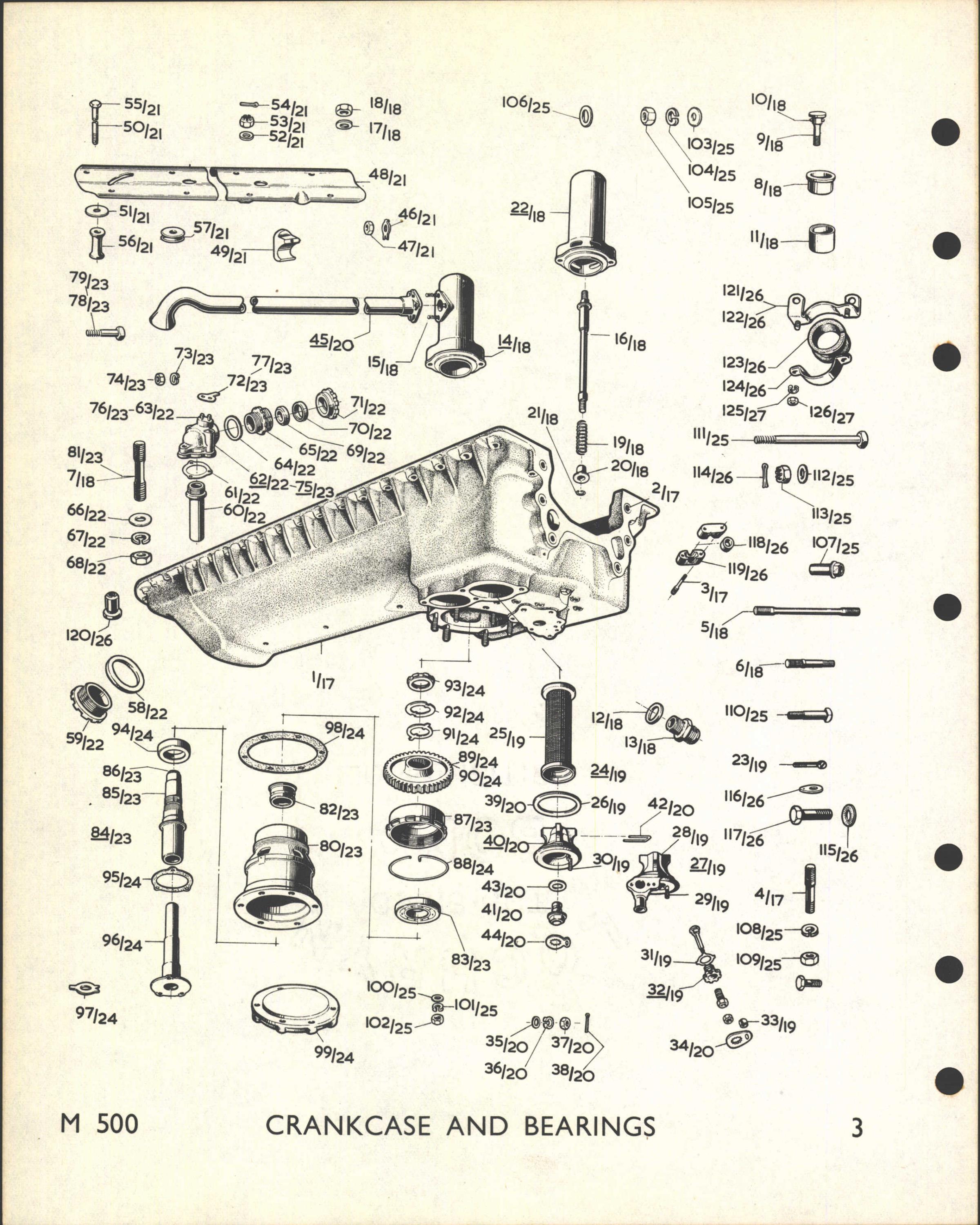 Sample page 48 from AirCorps Library document: Merlin 500 Engine Spare Parts Schedule