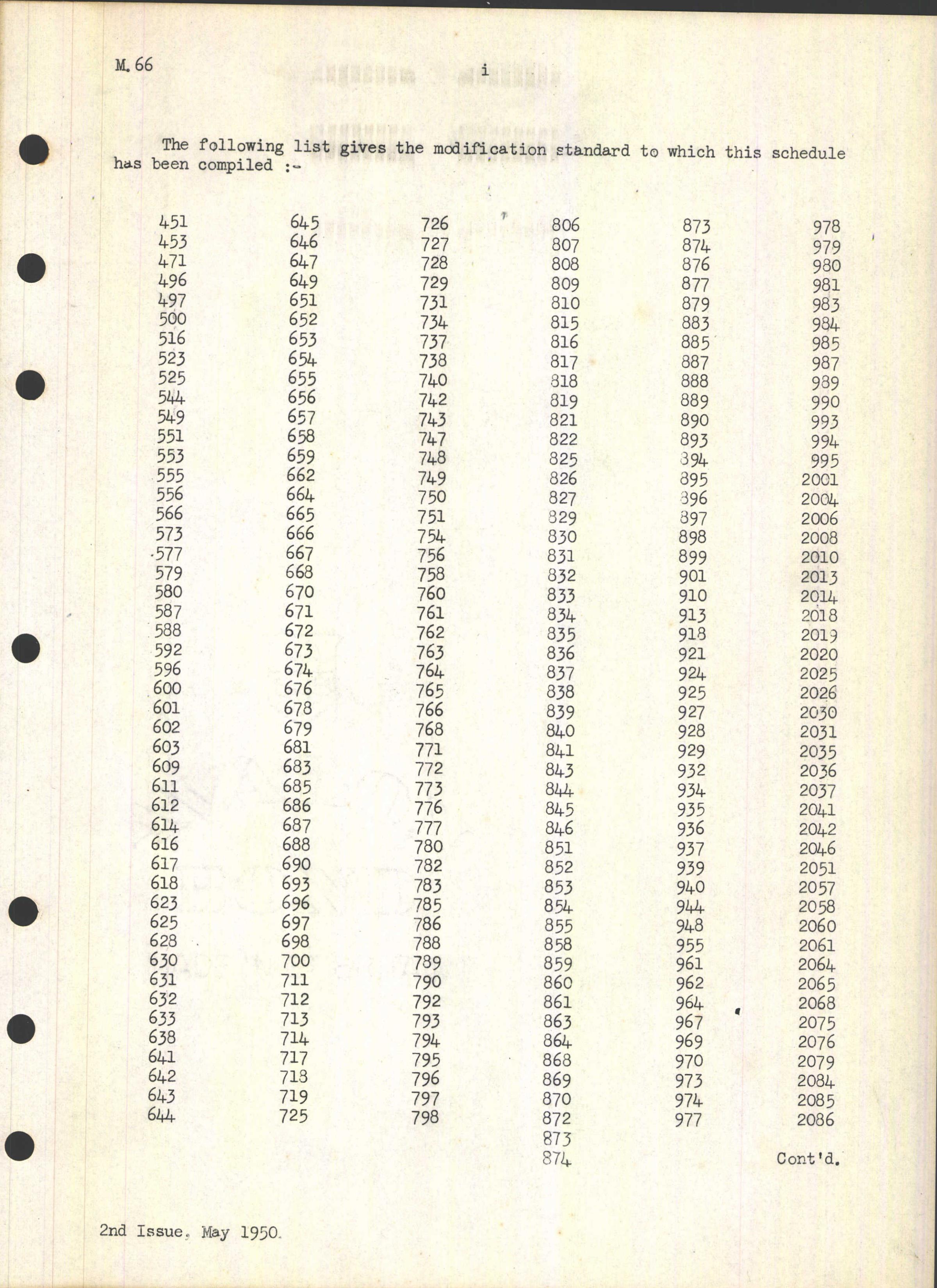 Sample page 7 from AirCorps Library document: Schedule of Engine Spare Parts for Merlin 66 and 70