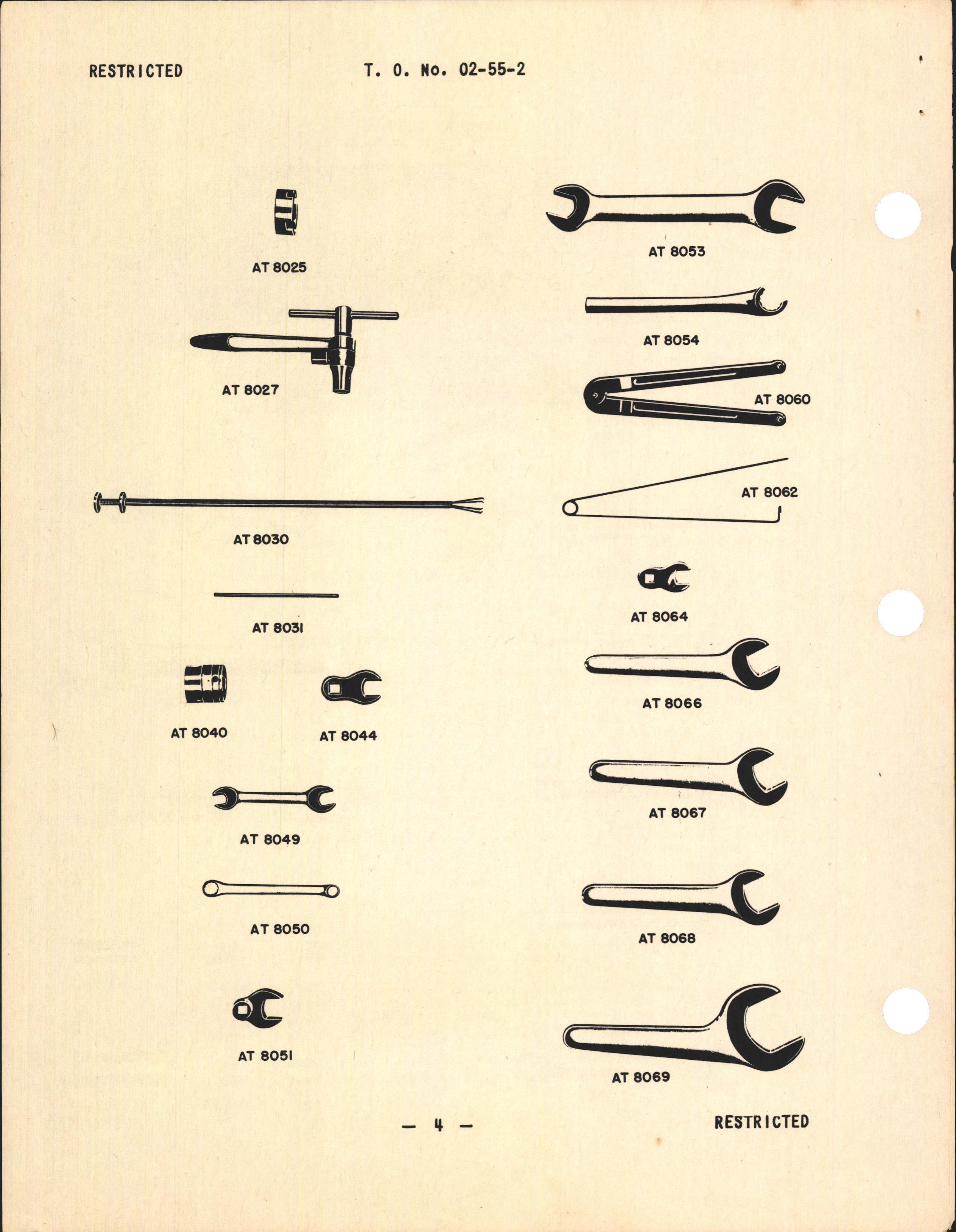 Sample page 6 from AirCorps Library document: Service Tool Catalog for Rolls-Royce Engines Manufactured by Packard