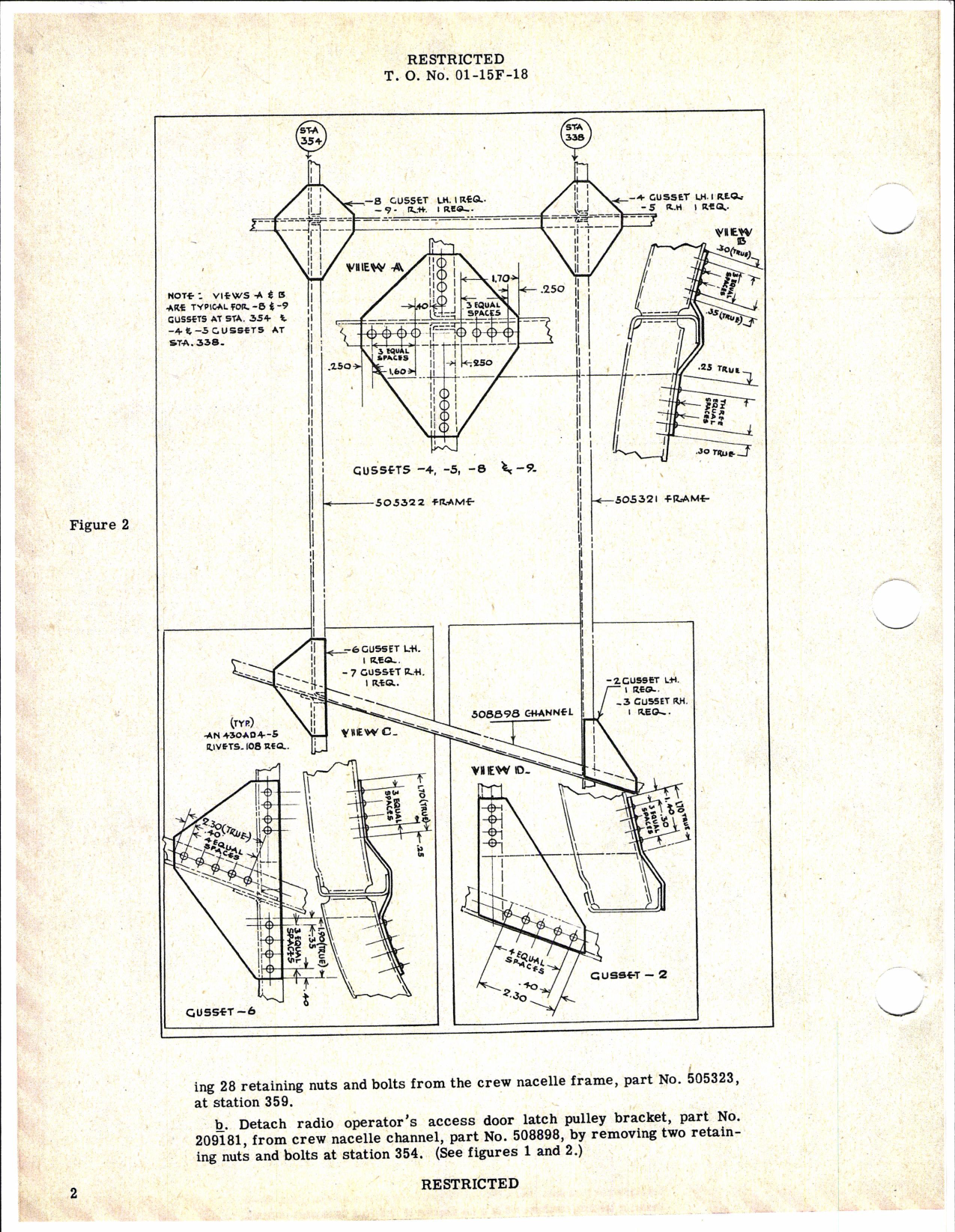 Sample page 1 from AirCorps Library document: Replacement of Tail Cone & Reinforcement of Radio Compartment