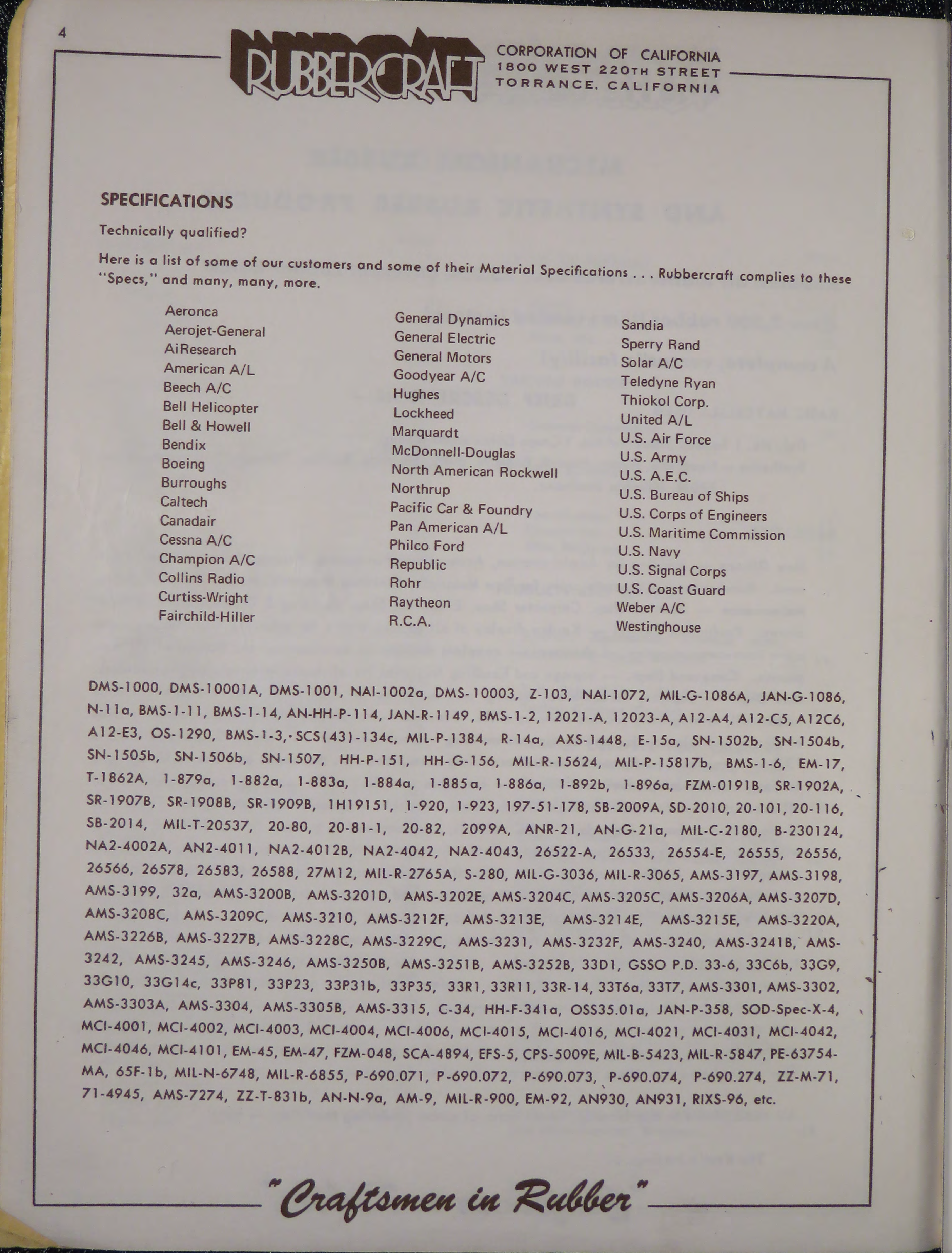 Sample page 6 from AirCorps Library document: Craftsmen in Rubber