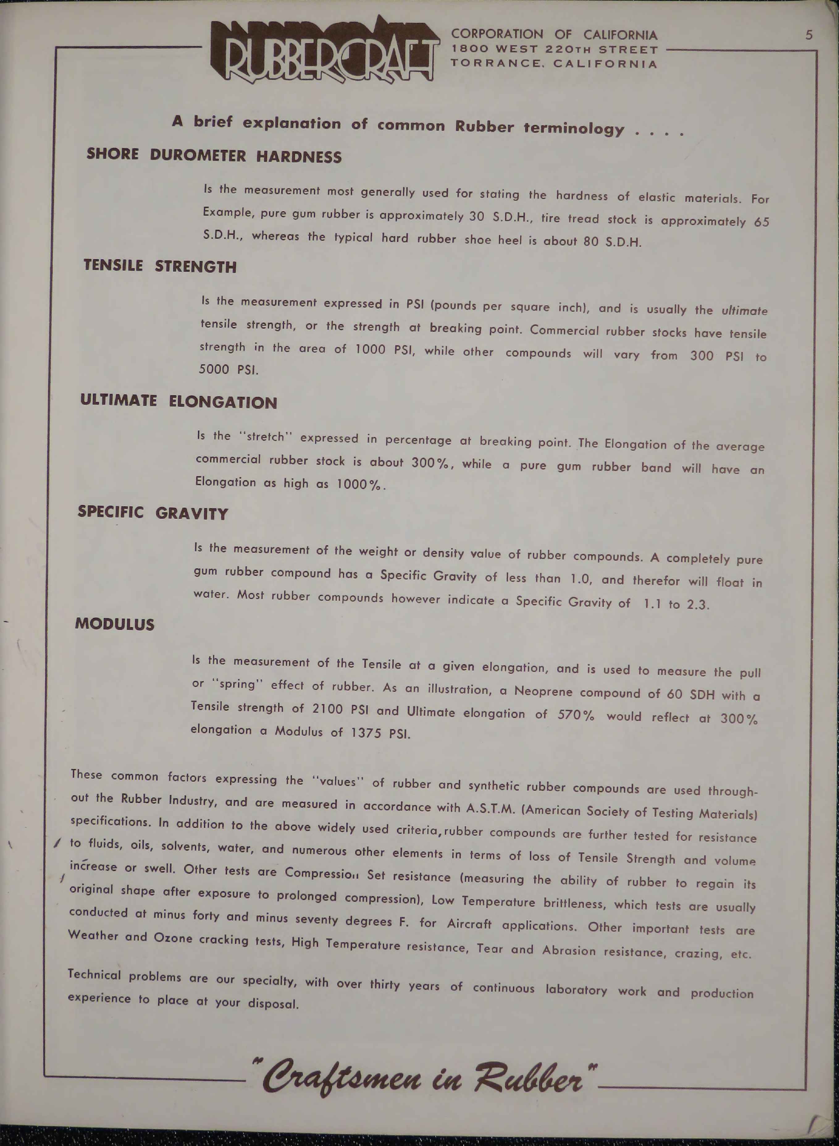 Sample page 7 from AirCorps Library document: Craftsmen in Rubber