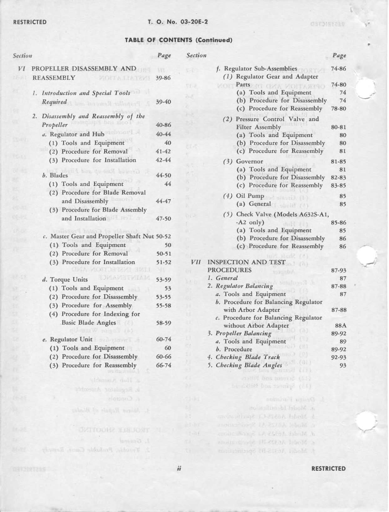 Sample page 4 from AirCorps Library document: Service and Overhaul Instructions for Constant Speed Propellers