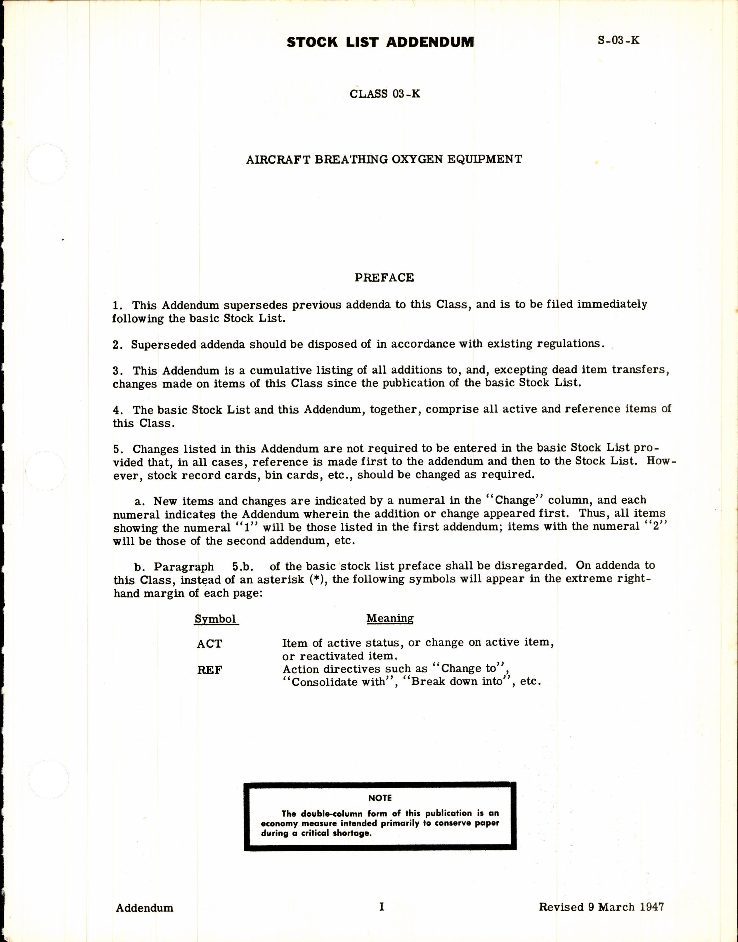 Sample page 3 from AirCorps Library document: Illustrated Stock List for Aircraft Breathing Oxygen Equipment