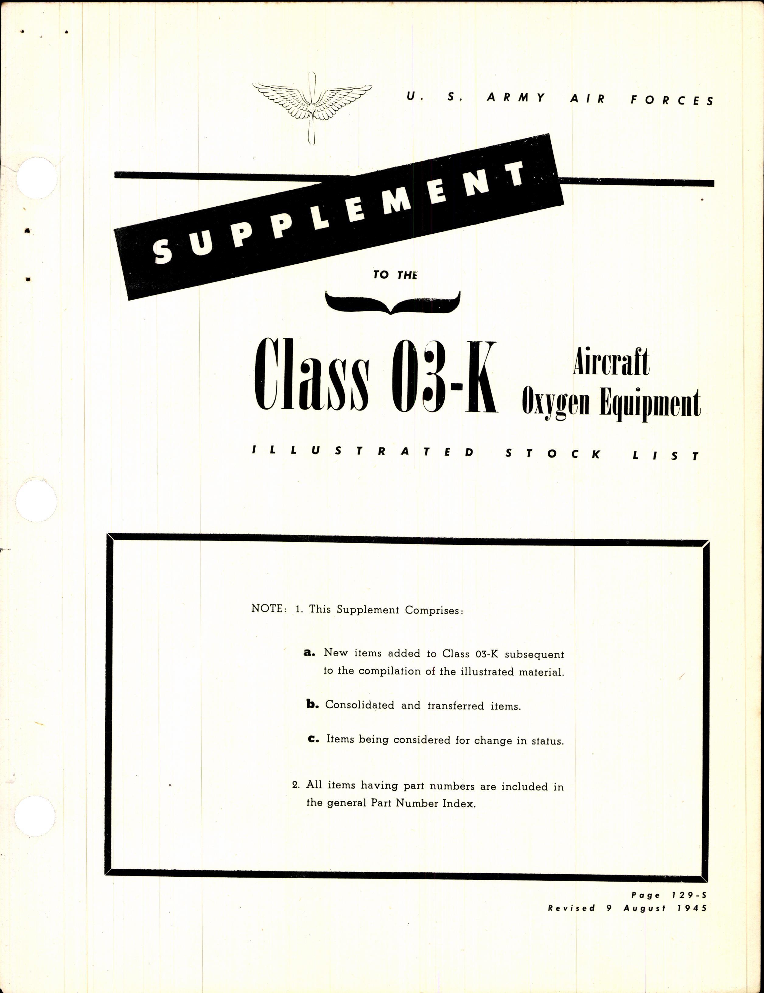 Sample page 7 from AirCorps Library document: Illustrated Stock List for Aircraft Oxygen Equipment