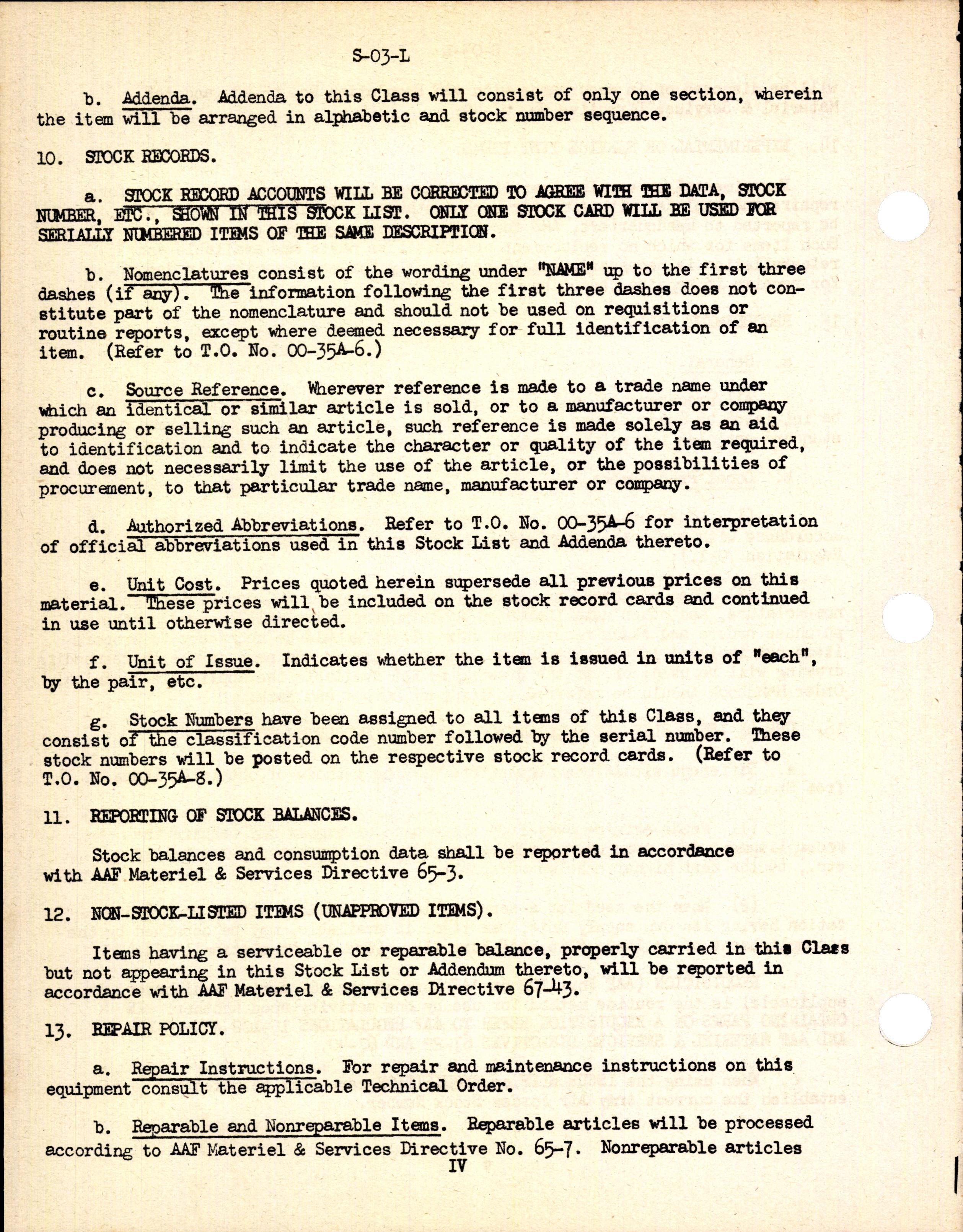 Sample page 6 from AirCorps Library document: Stock List for Aircraft Auxiliary Fuel Tanks
