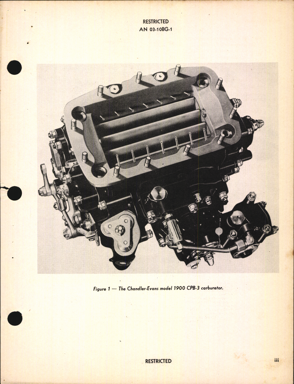 Sample page 5 from AirCorps Library document: Handbook of Instructions with Parts Catalog for Injection Carburetor Model 1900CPB-3