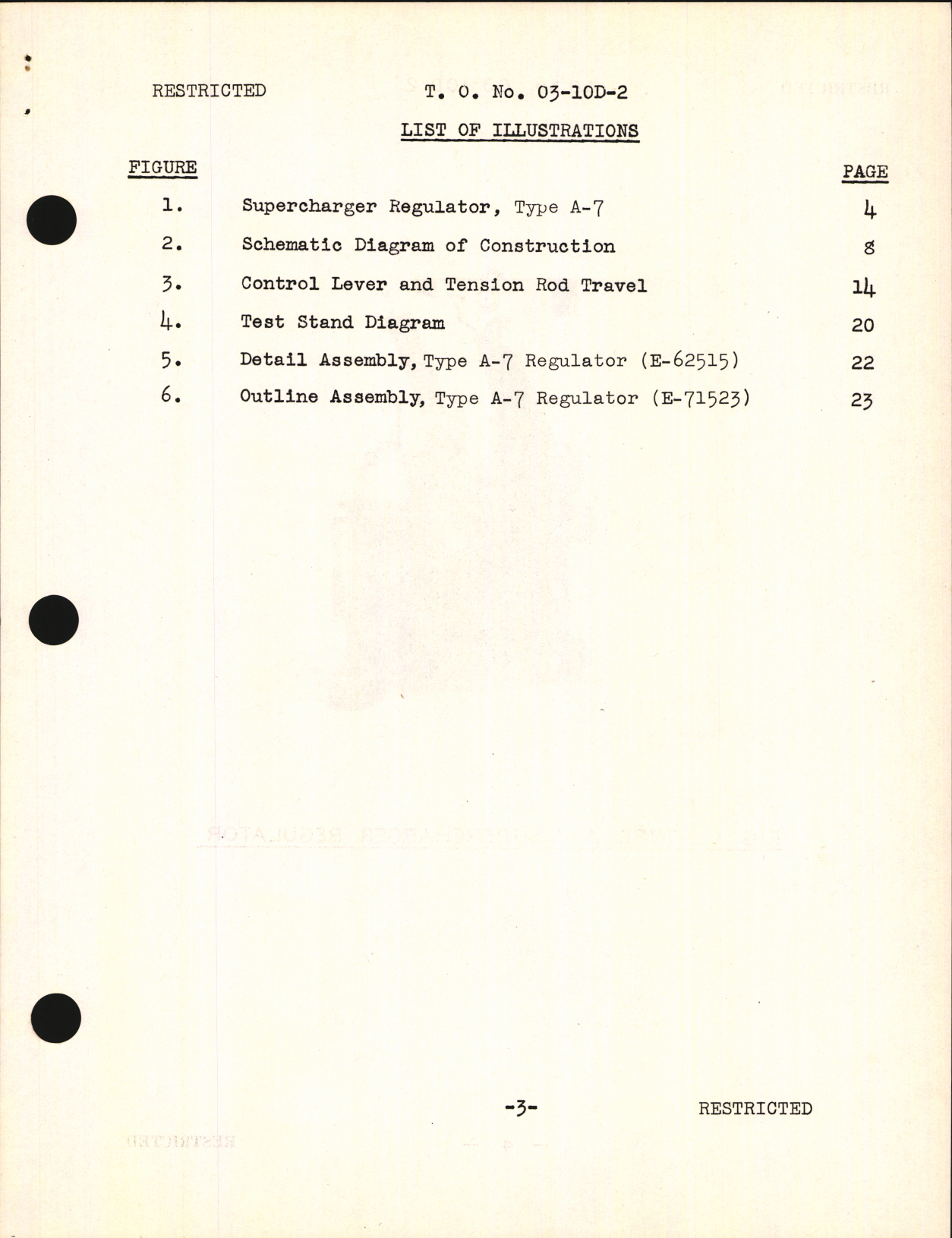 Sample page 5 from AirCorps Library document: Preliminary Handbook of Instructions for Type A-7 Supercharger Regulator