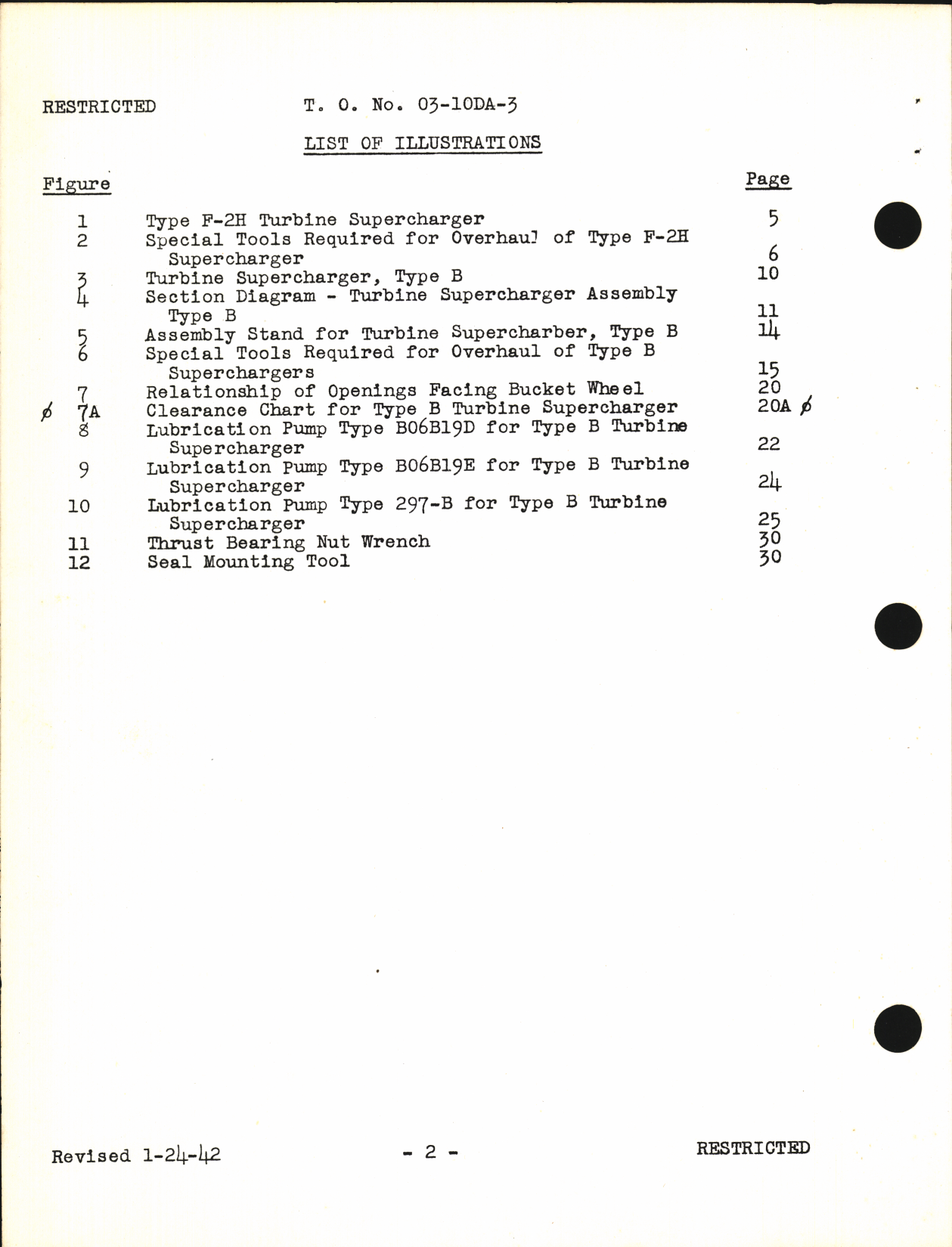 Sample page 6 from AirCorps Library document: Overhaul Instructions with Parts Catalog for Turbine Driven Superchargers