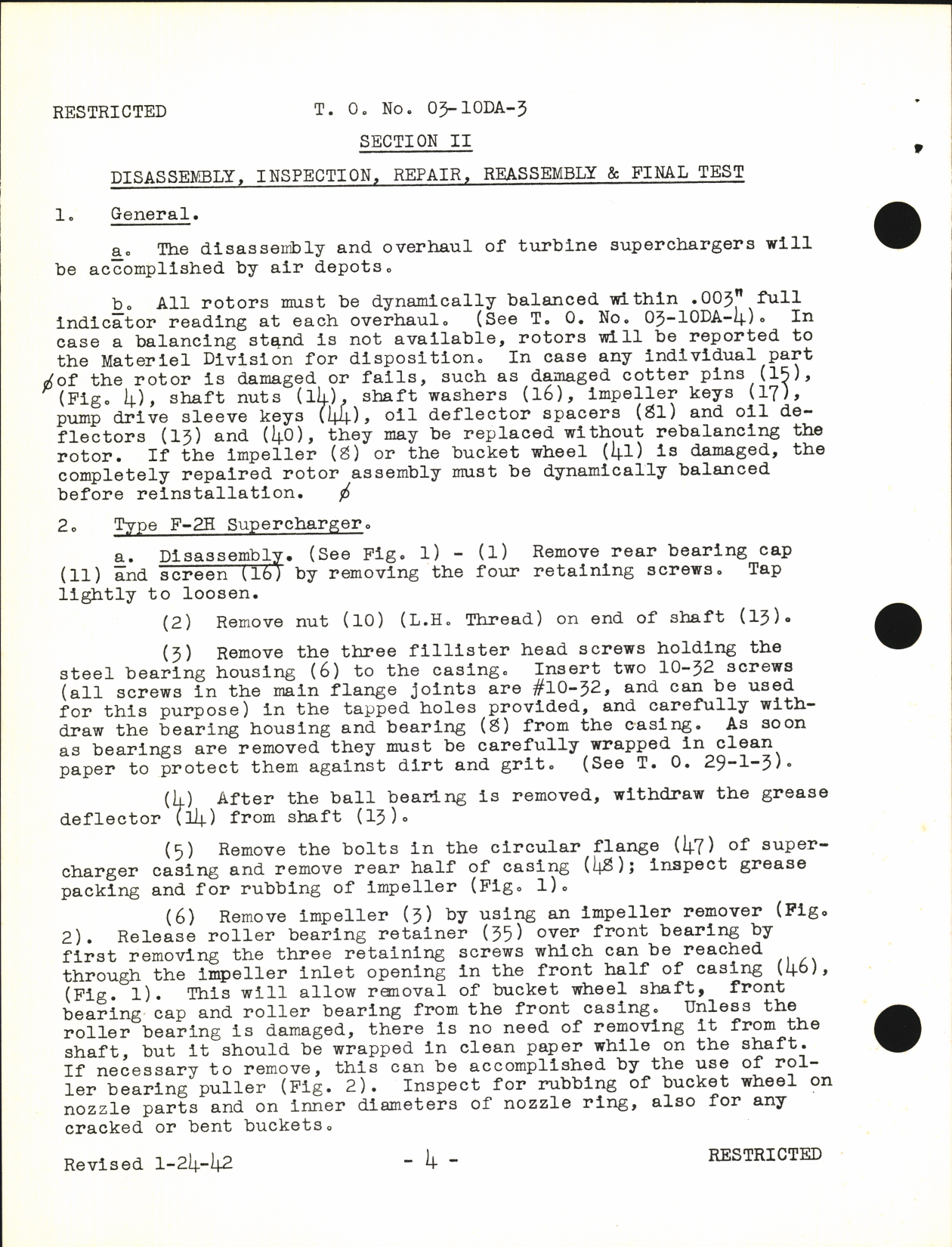 Sample page 8 from AirCorps Library document: Overhaul Instructions with Parts Catalog for Turbine Driven Superchargers