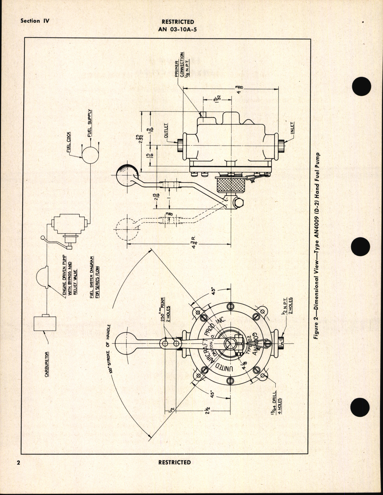 Sample page 6 from AirCorps Library document: Handbook of Instructions with Parts Catalog for Type AN4009 Hand Fuel Pump (Army Type D-2)