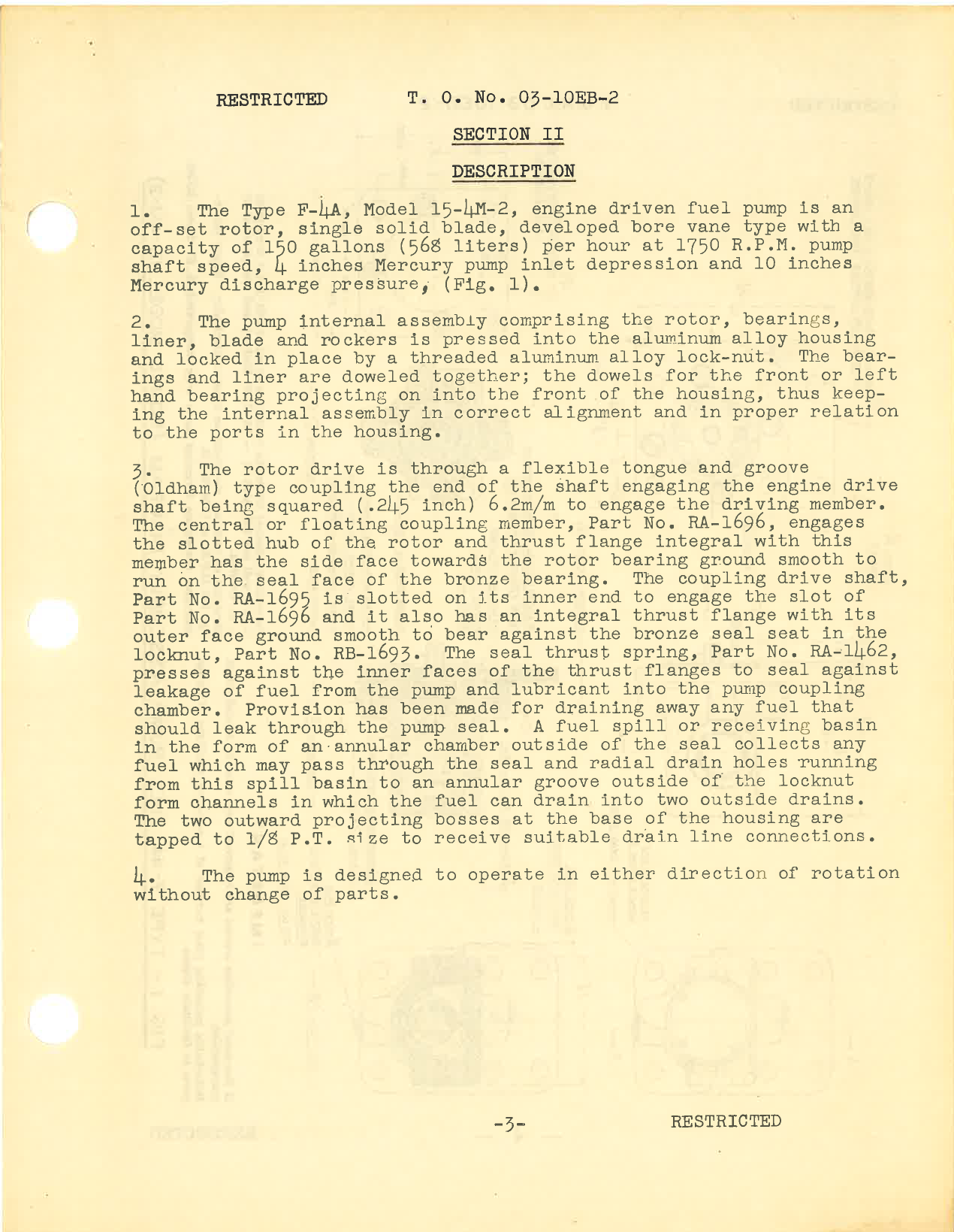 Sample page 5 from AirCorps Library document: Handbook of Instructions for Engine Driven Fuel Pumps Type F-4A