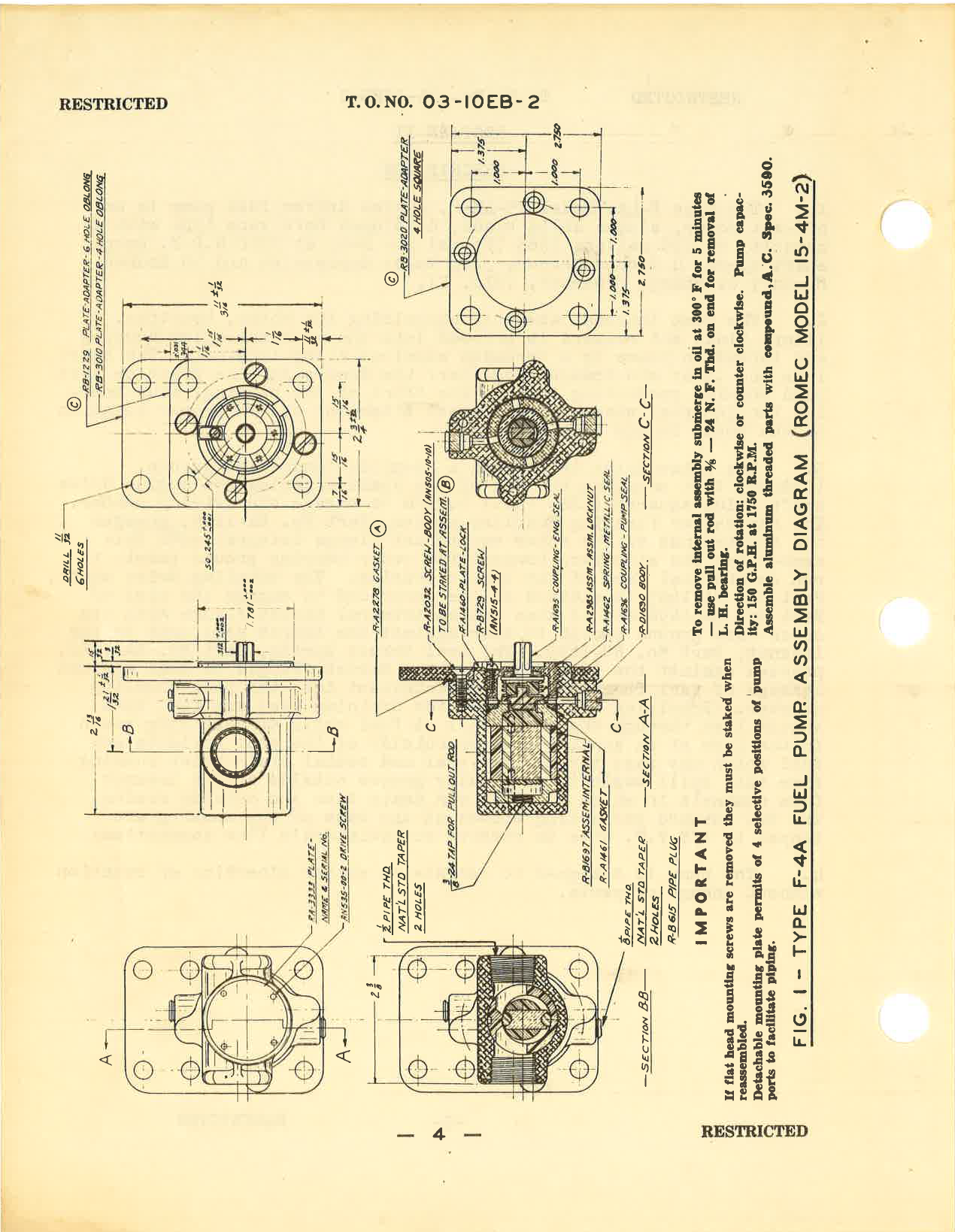 Sample page 6 from AirCorps Library document: Handbook of Instructions for Engine Driven Fuel Pumps Type F-4A