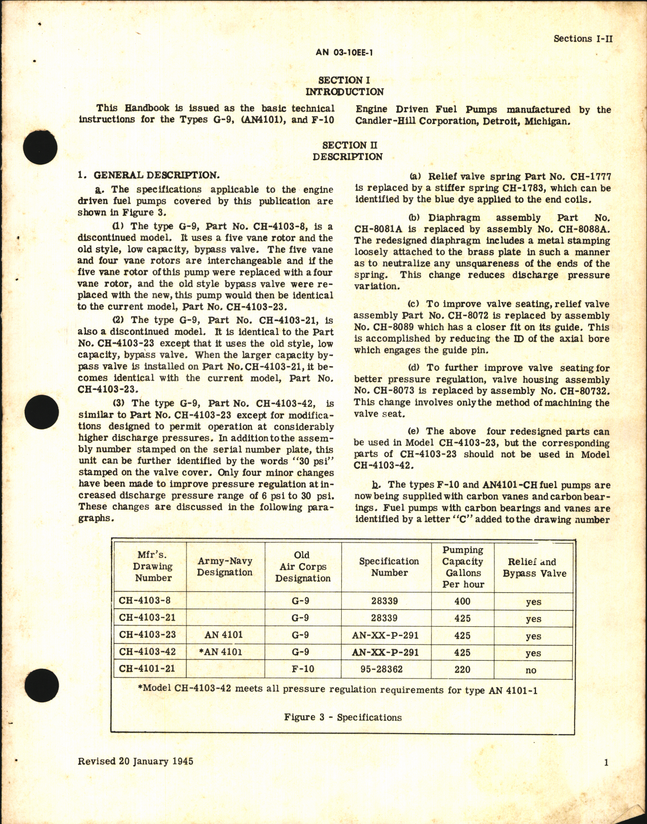 Sample page 5 from AirCorps Library document: Operation, Service, & Overhaul Inst w/ Parts Catalog for Engine-Driven Fuel Pumps
