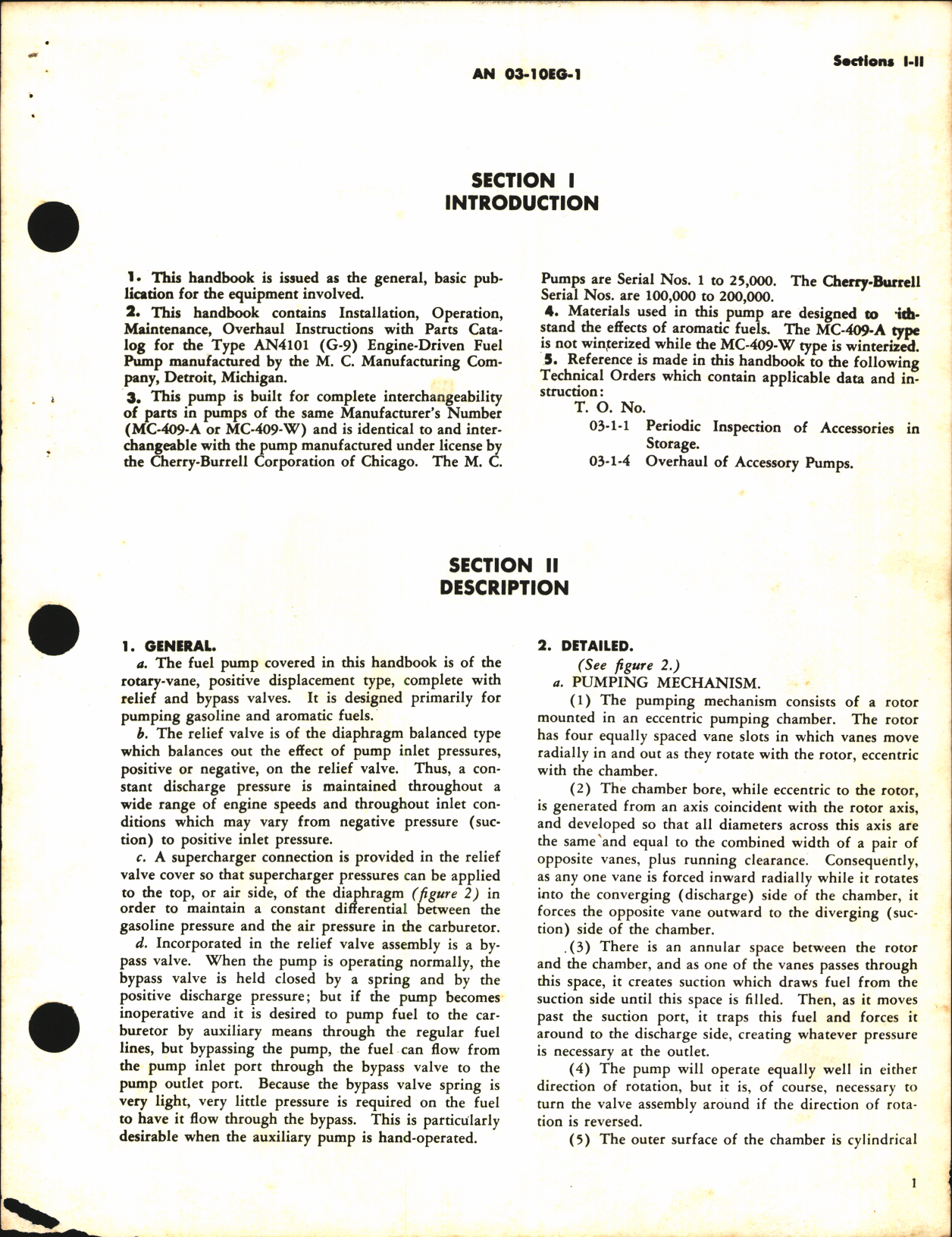 Sample page 5 from AirCorps Library document: Operation, Service, & Overhaul Inst w/ Parts Catalog for Engine-Driven Fuel Pump Type AN4101 (G-9)