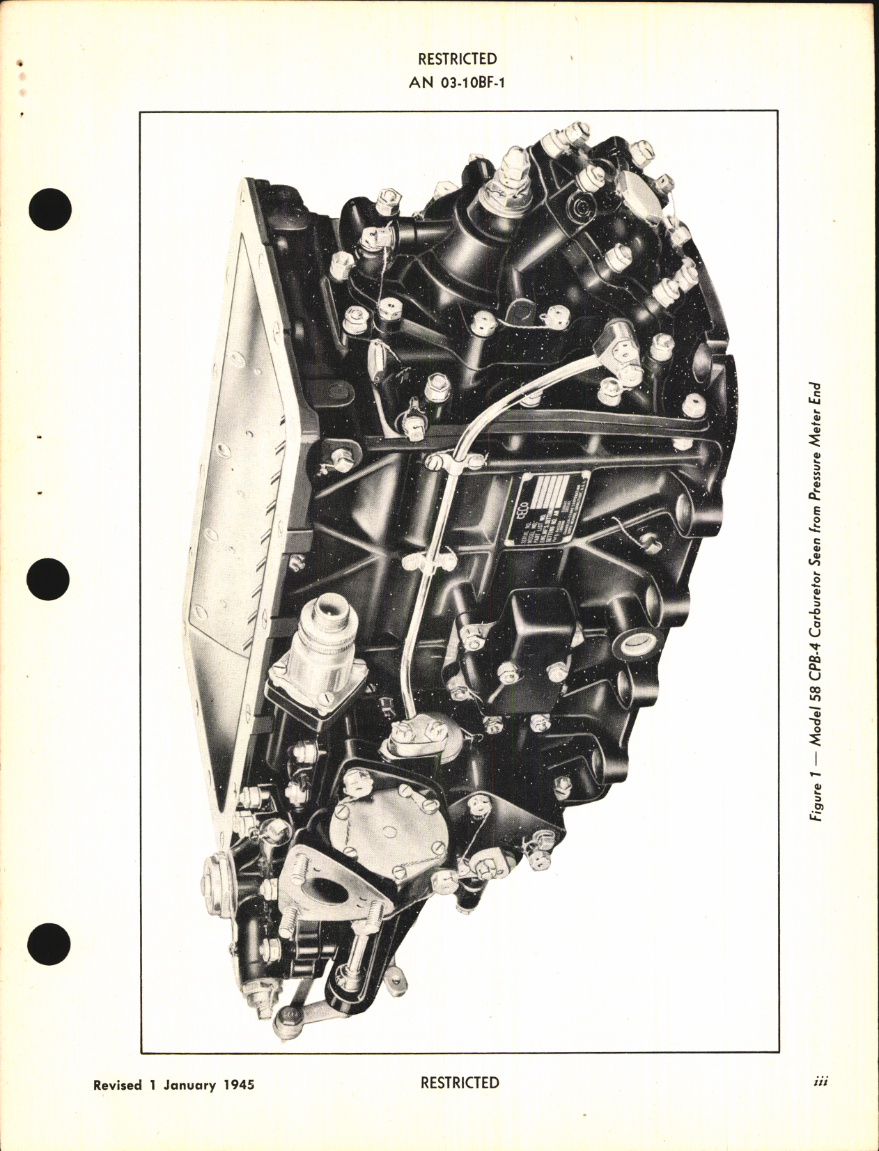 Sample page 5 from AirCorps Library document: Handbook of Instructions with Parts Catalog for Hydro-Metering Carburetor Model 58CPB-4