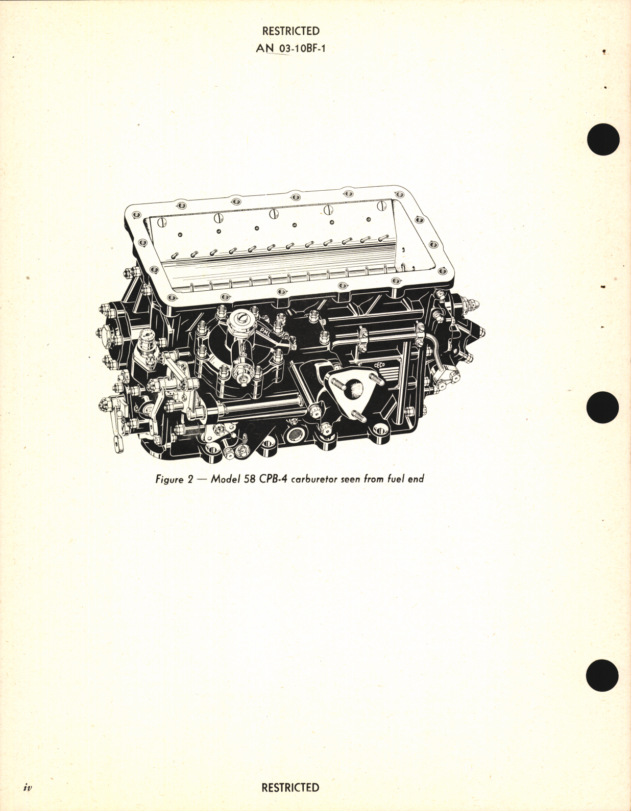 Sample page 6 from AirCorps Library document: Handbook of Instructions with Parts Catalog for Hydro-Metering Carburetor Model 58CPB-4