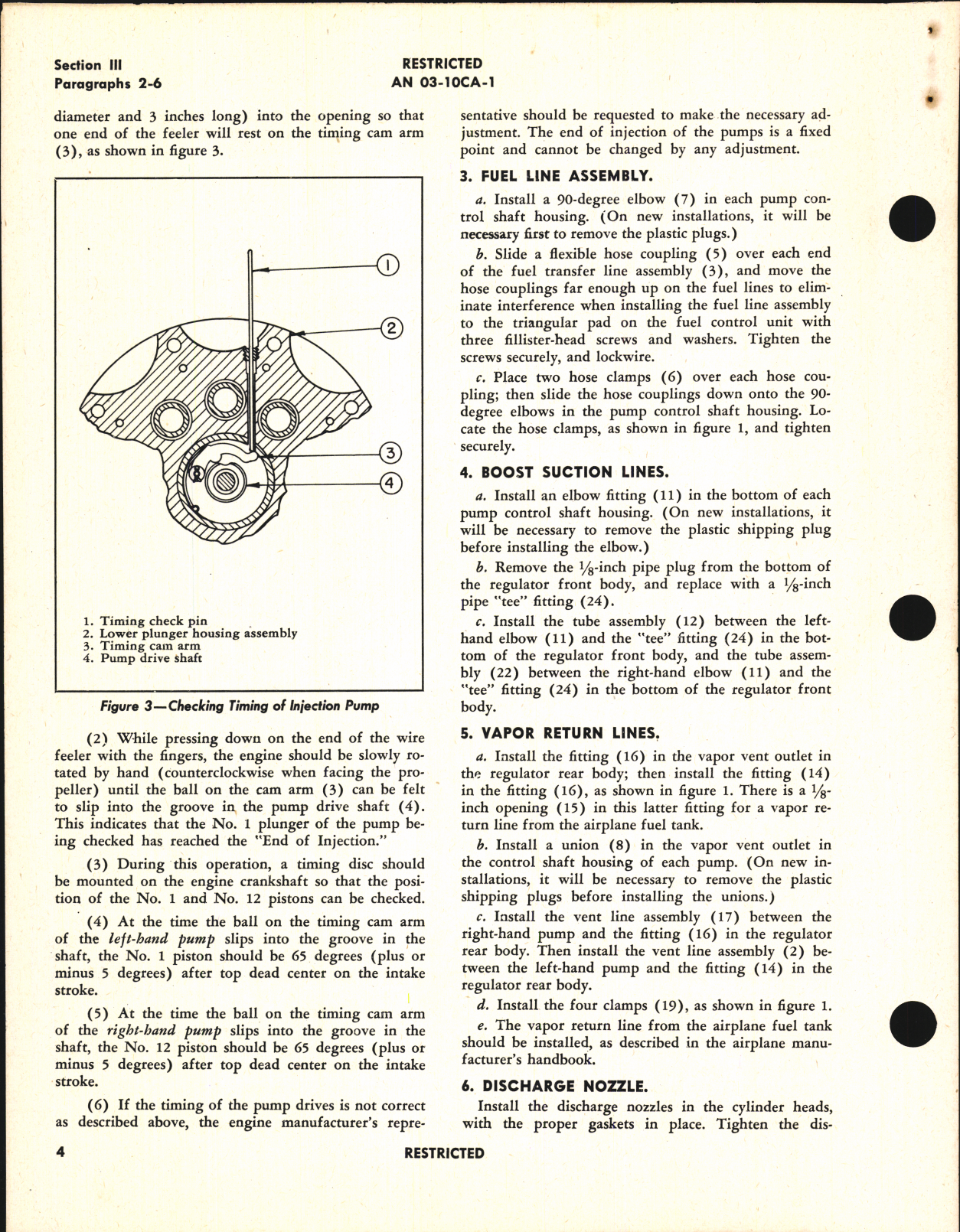 Sample page 8 from AirCorps Library document: Handbook of Instructions with Parts Catalog for Direct Fuel Injection System Model 58-18-A1A
