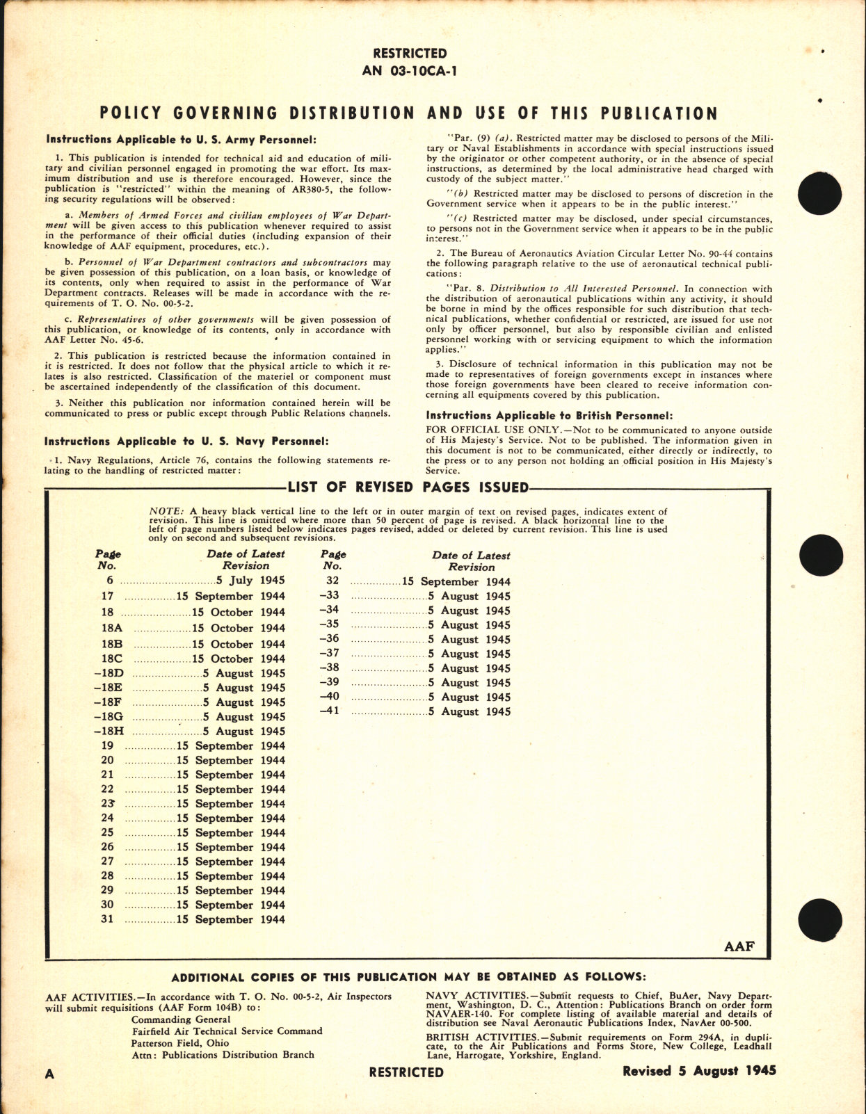 Sample page 4 from AirCorps Library document: Operation, Service, & Overhaul Instructions with Parts Catalog for Direct Fuel Injection System