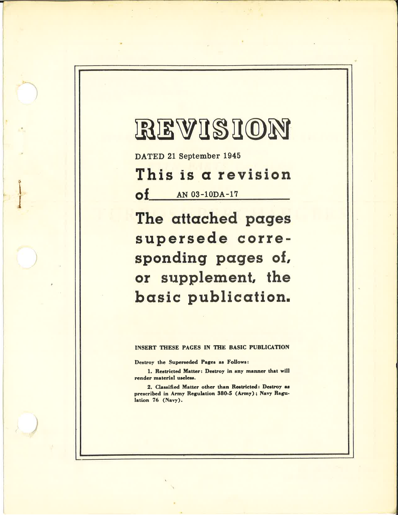 Sample page 7 from AirCorps Library document: Operation, Service, & Overhaul Instructions with Parts Catalog for Turbosuperchargers Type C