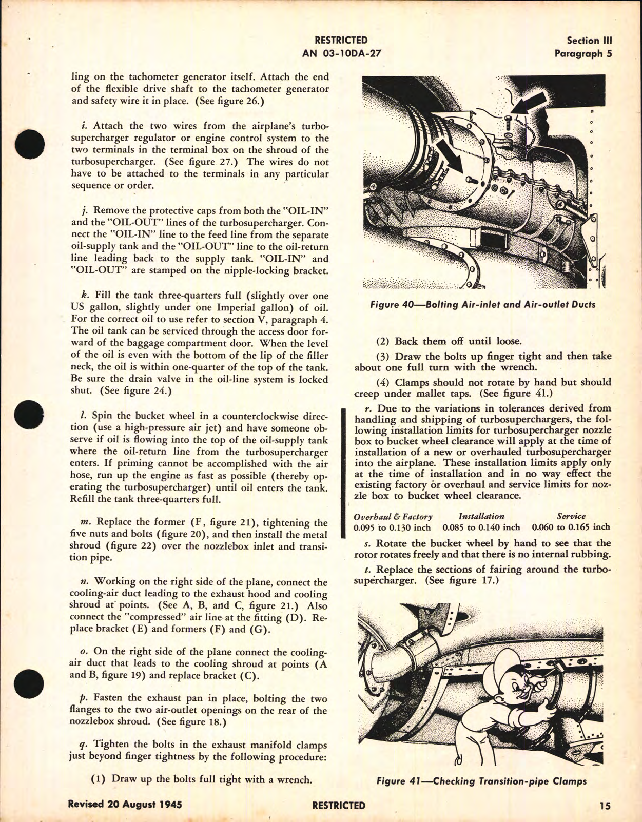 Sample page 5 from AirCorps Library document: Operation, Service, & Overhaul Instructions with Parts Catalog for Turbosuperchargers CH-5 Series