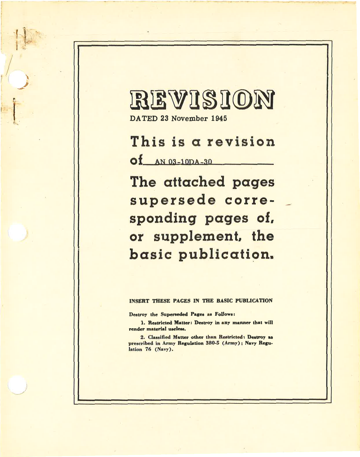 Sample page 1 from AirCorps Library document: Overhaul Instructions with Parts Catalog for Automatic Electric Regulator Type C-6