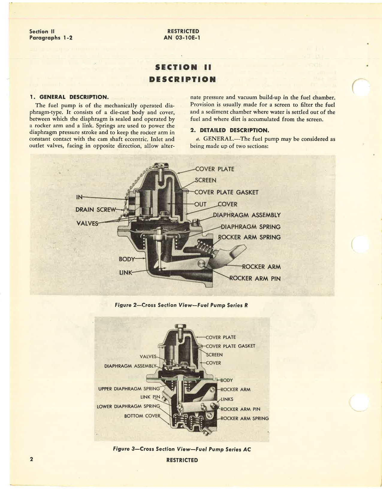 Sample page 6 from AirCorps Library document: Handbook of Instructions with Parts Catalog for Types AC, BF, and R Fuel Pumps