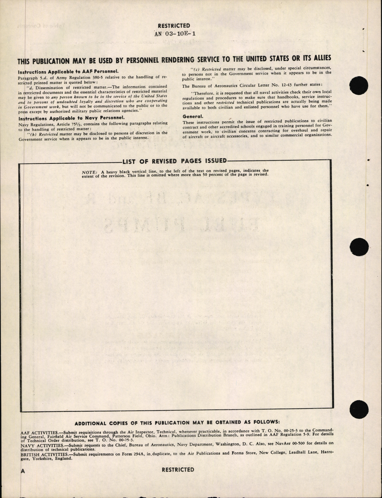 Sample page 6 from AirCorps Library document: Operation, Service, & Overhaul Instructions with Parts Catalog for Fuel Pumps Types AC, BF, and R