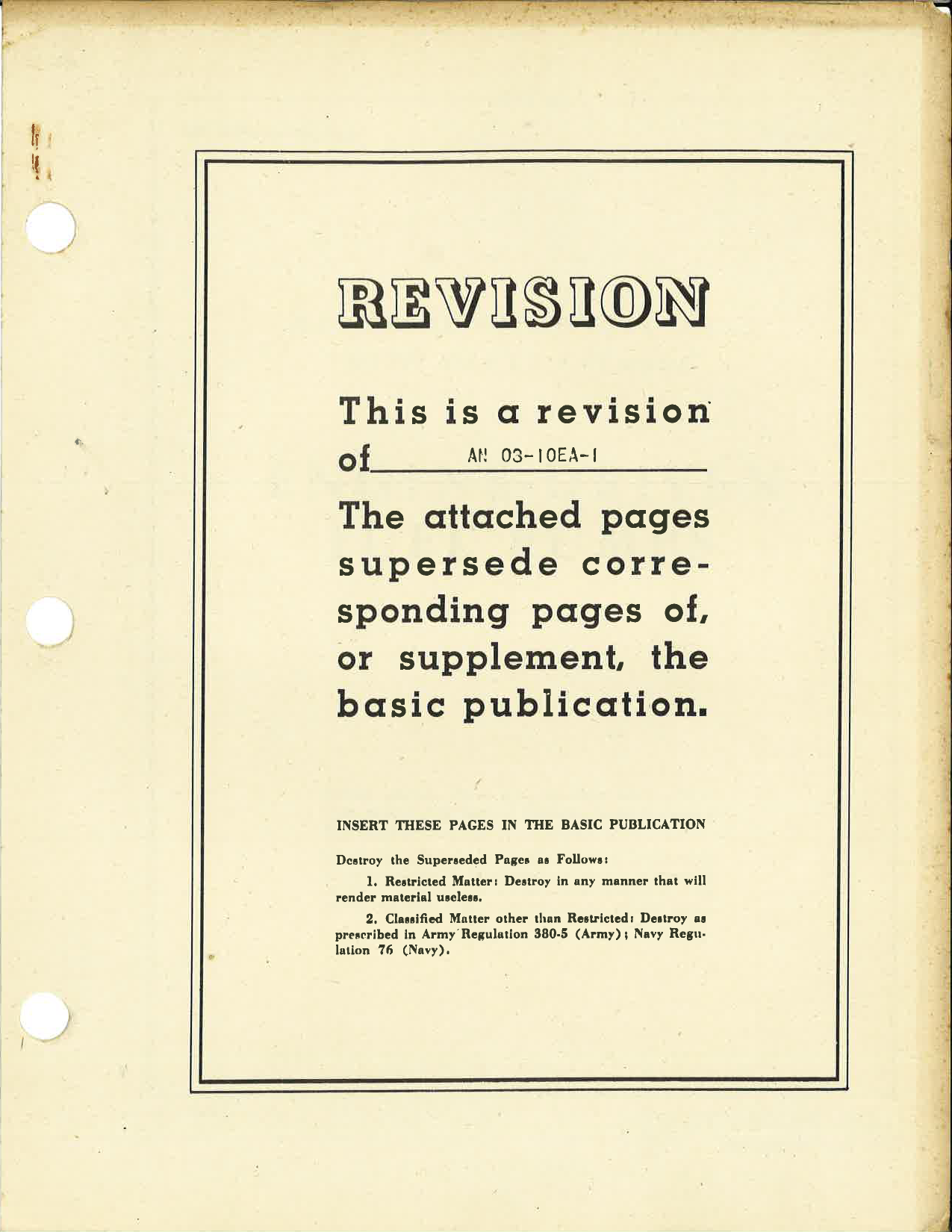 Sample page 1 from AirCorps Library document: Handbook of Instructions with Parts Catalog for Engine-Driven Fuel Pumps