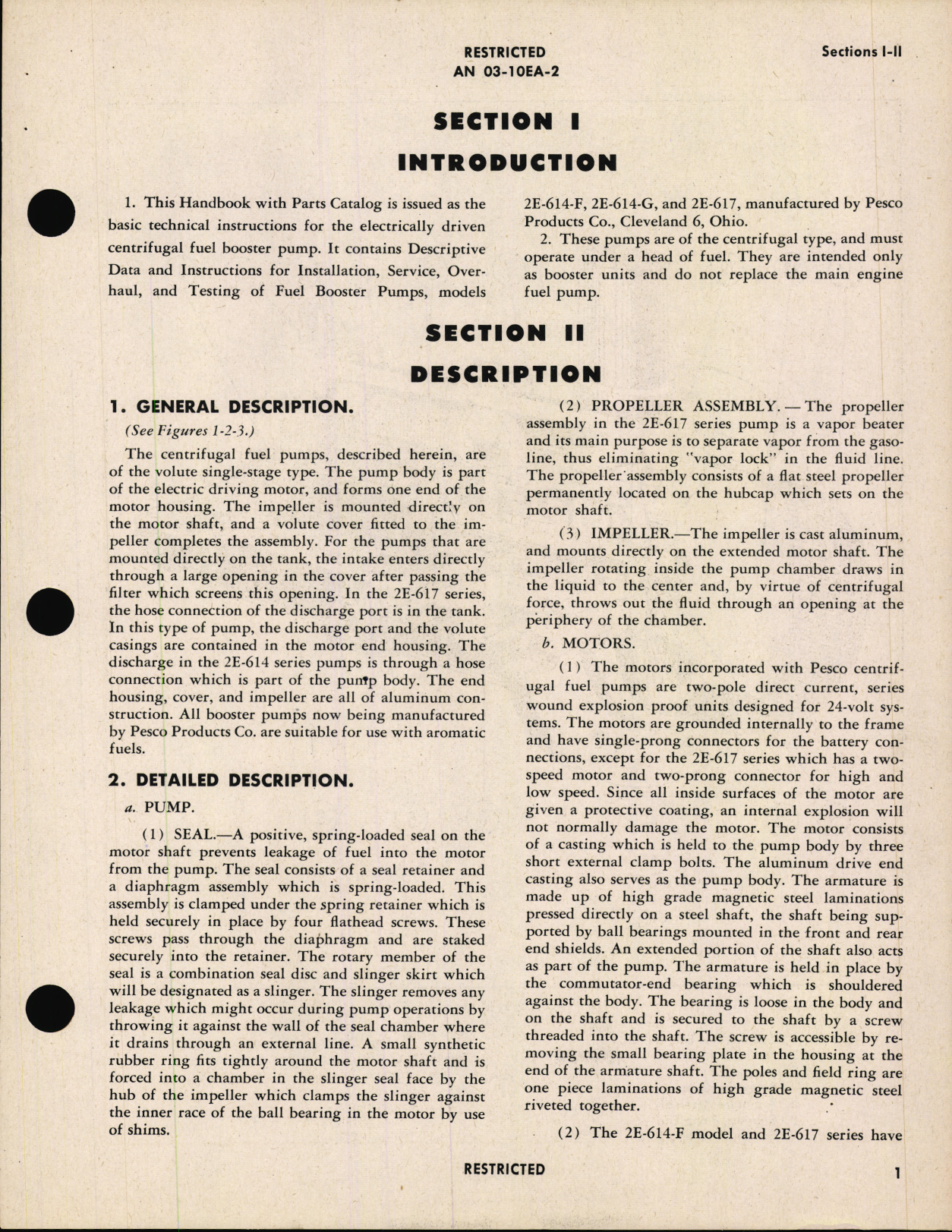 Sample page 5 from AirCorps Library document: Operation, Service, & Overhaul Instructions with Parts Catalog for Fuel Booster Pumps