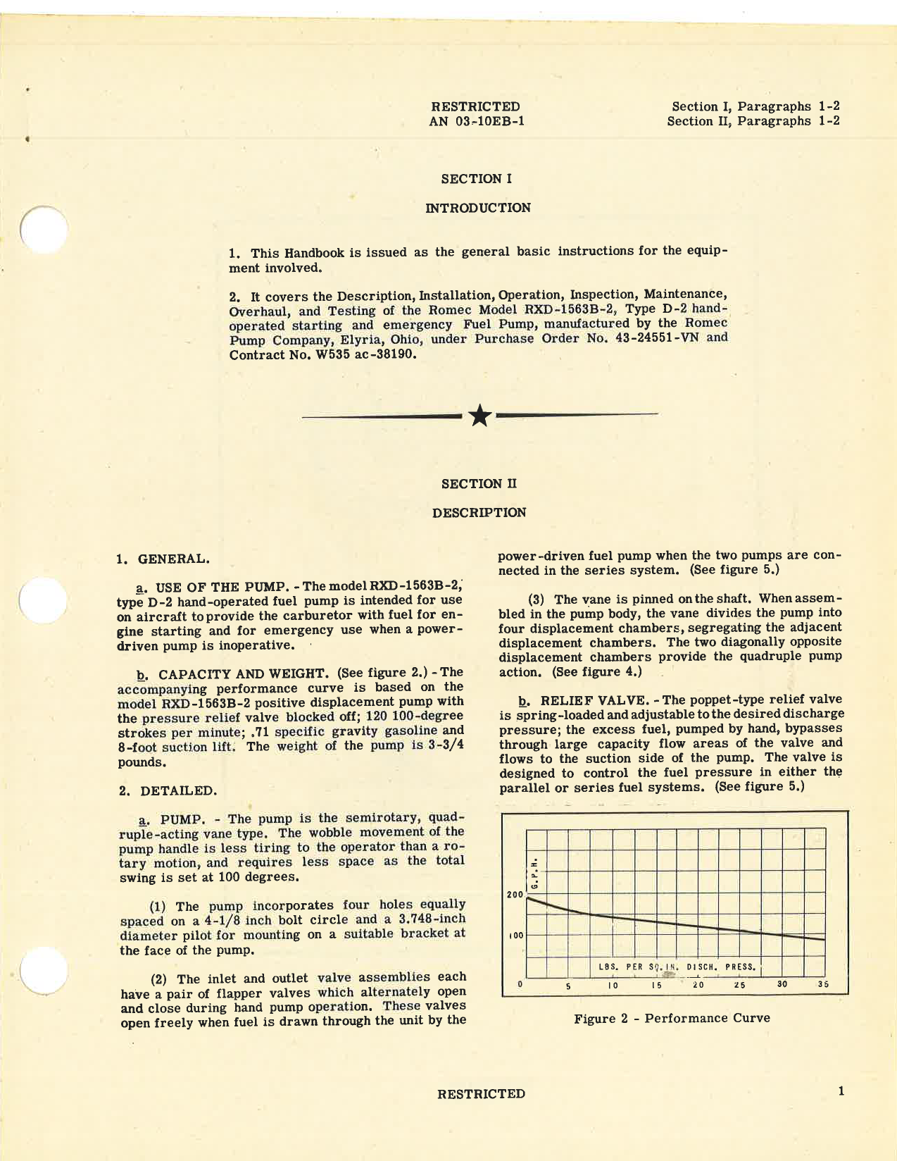 Sample page 5 from AirCorps Library document: Handbook of Instructions with Parts Catalog for Type D-2 Fuel Pump
