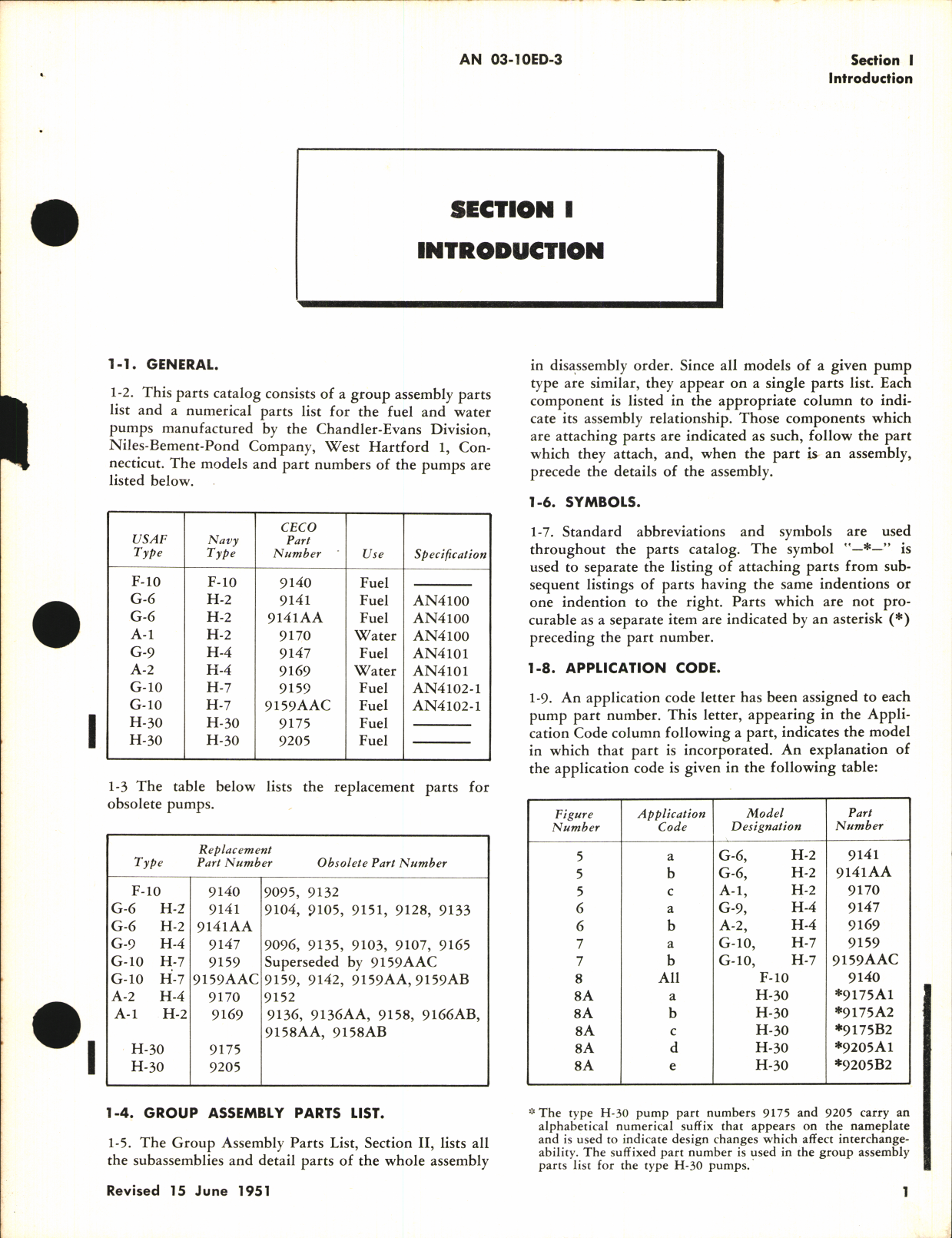 Sample page 7 from AirCorps Library document: Parts Catalog for Fuel and Water Pumps