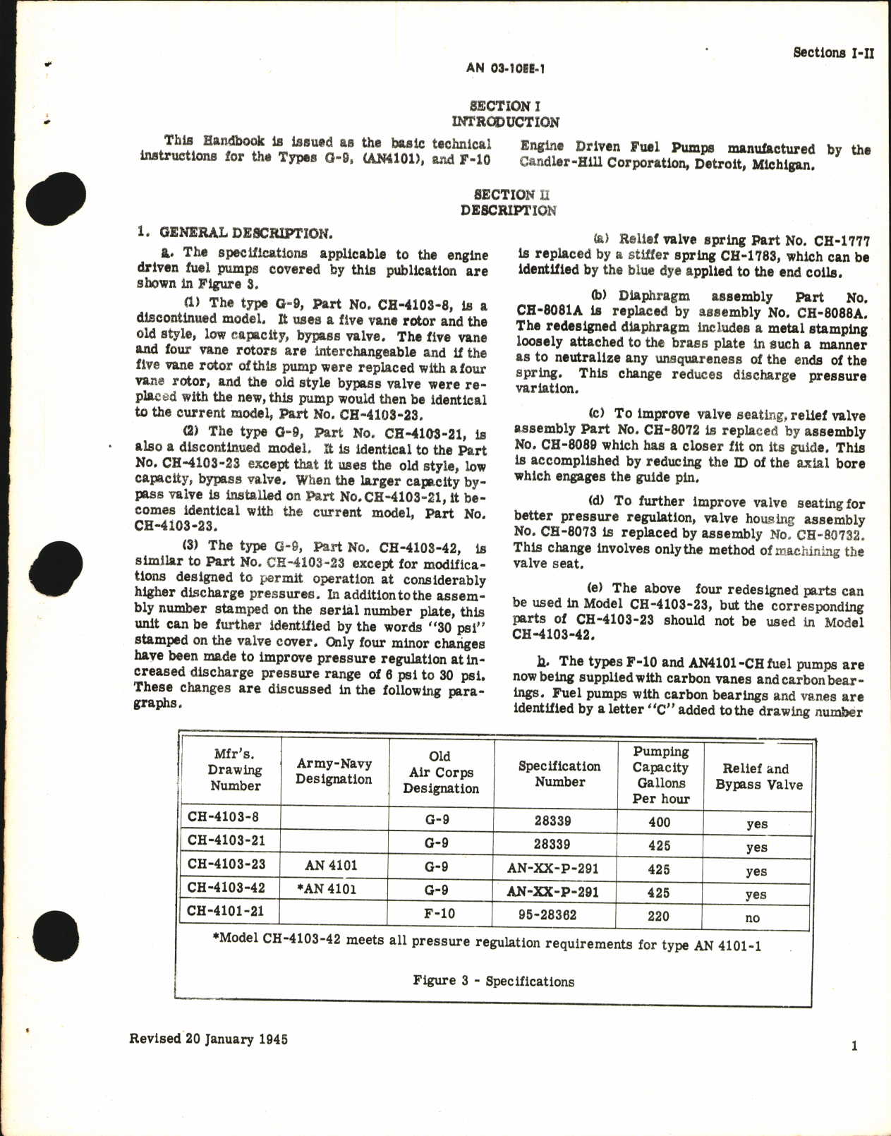Sample page 5 from AirCorps Library document: Operation, Service, & Overhaul Instructions with Parts Catalog for Engine-Driven Fuel Pumps