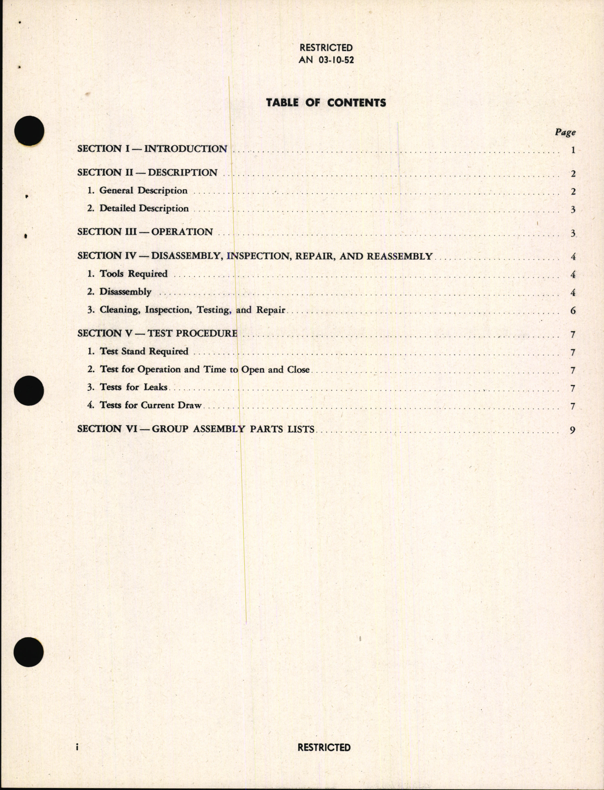 Sample page 7 from AirCorps Library document: Overhaul Instructions with Parts Catalog for Fuel Shut-Off Valve