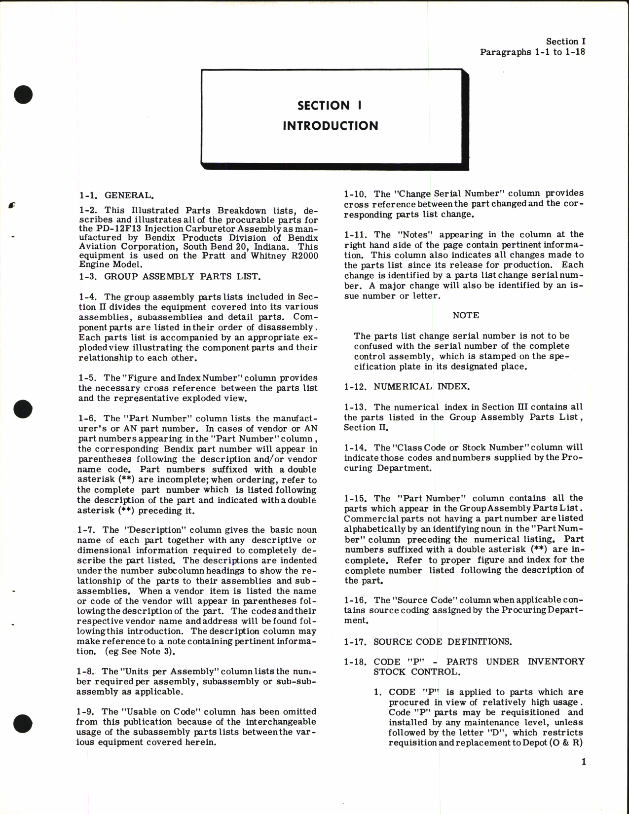 Sample page 6 from AirCorps Library document: Illustrated Parts Breakdown for Stromberg Injection Carburetor Model PD-12F13