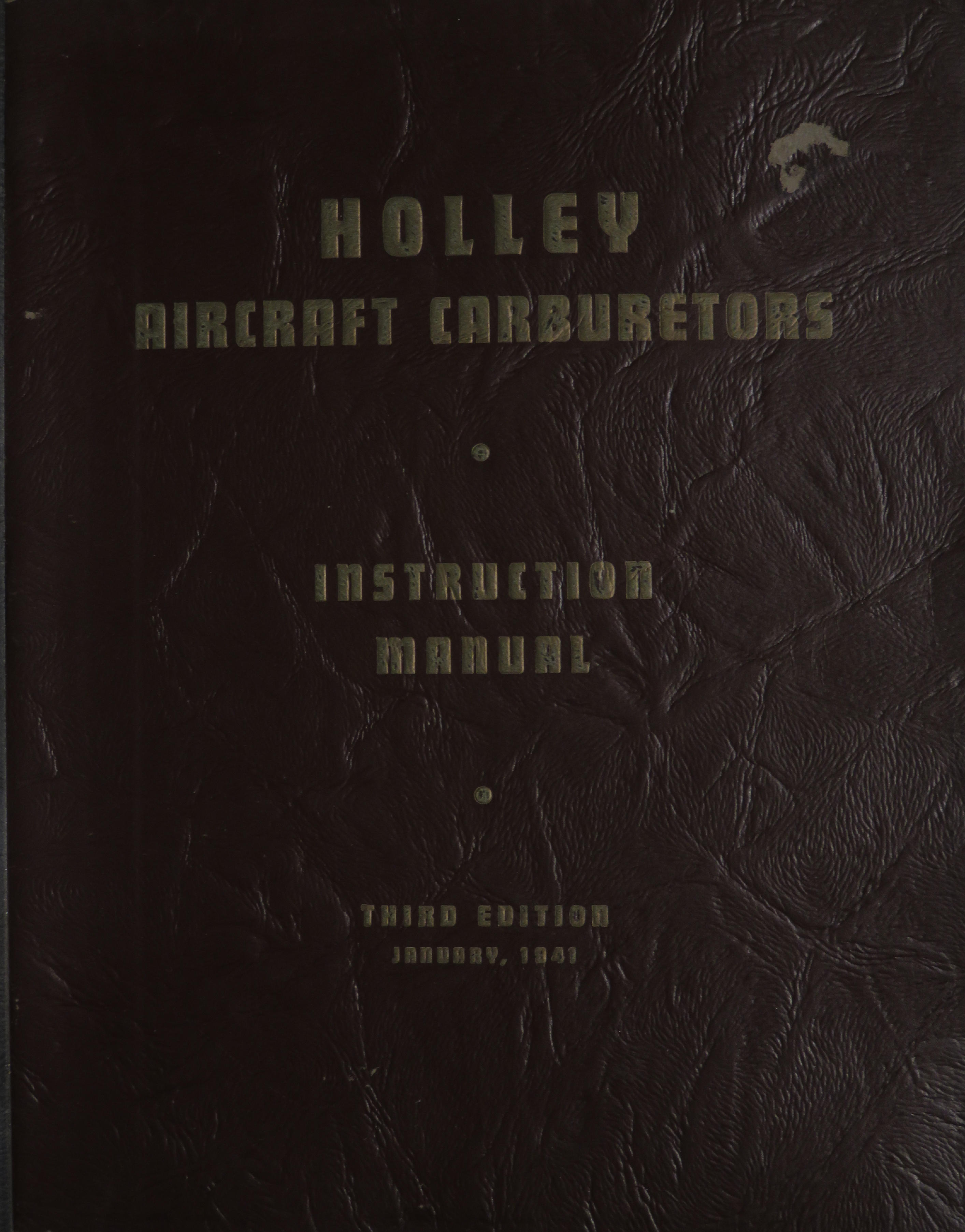 Sample page 1 from AirCorps Library document: Instruction Manual for Holley Aircraft Carburetors Models 1375F and 1685F