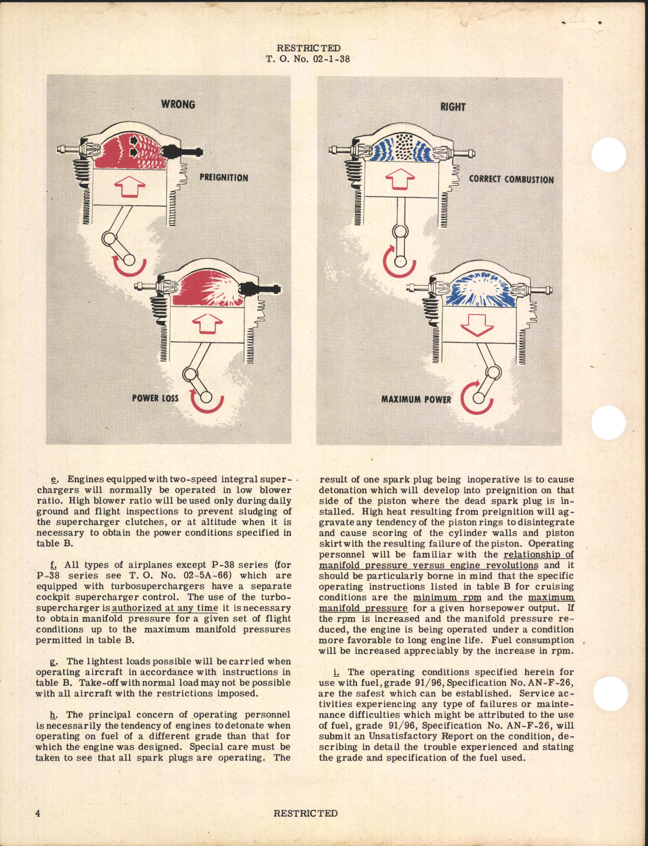 Sample page 6 from AirCorps Library document: Engines and Maintenance Parts - Specified and Alternate Grade Fuel For Aircraft-Engine Combinations