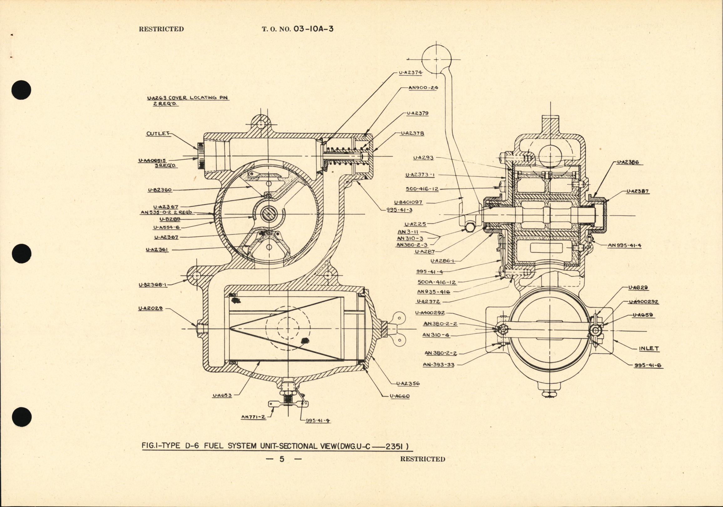 Sample page 7 from AirCorps Library document: Preliminary Handbook of Instructions with Parts Catalog for Type D-6 Fuel System Unit