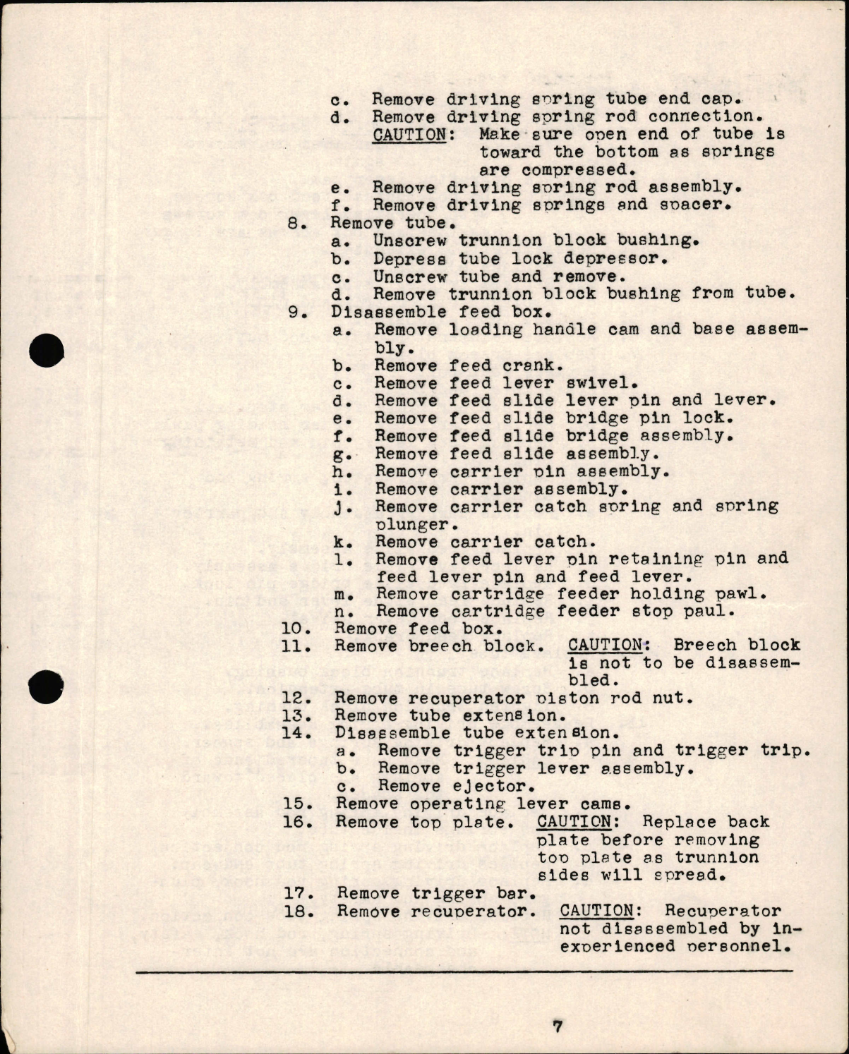 Sample page 5 from AirCorps Library document: Airplane Armorer - M9 Gun