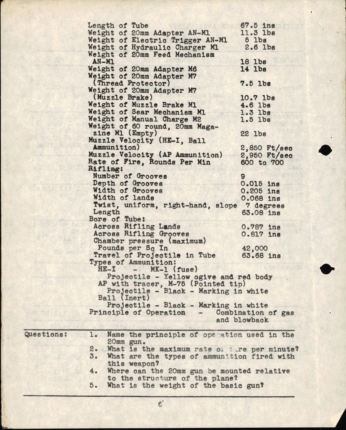 Sample page 6 from AirCorps Library document: Airplane Armorer - 20mm Automatic Gun Type M1 and AN-M2
