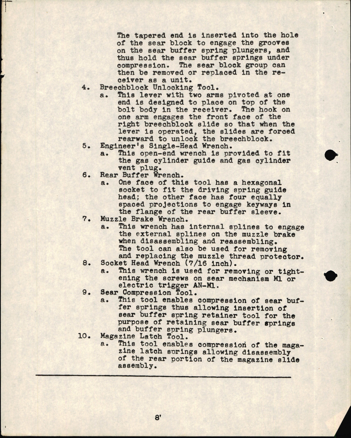 Sample page 8 from AirCorps Library document: Airplane Armorer - 20mm Automatic Gun Type M1 and AN-M2