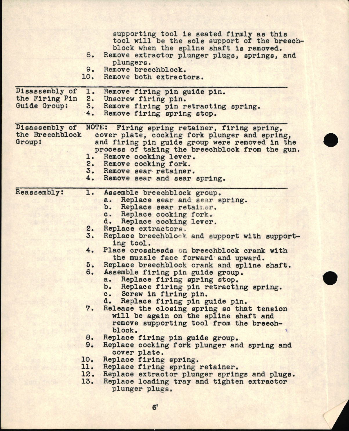 Sample page 6 from AirCorps Library document: Airplane Armorer - 75mm Aircraft Cannon Type M-4