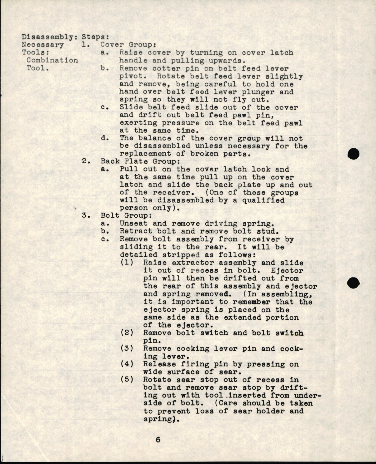 Sample page 6 from AirCorps Library document: Airplane Armorer - Caliber .30 Airplane Machine Gun