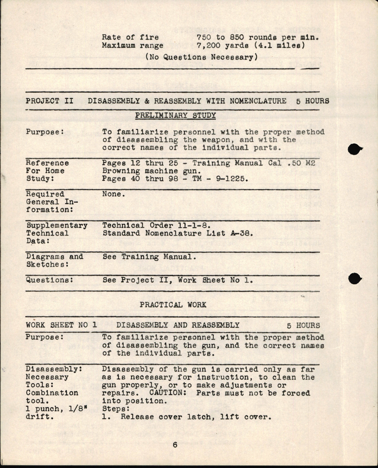 Sample page 6 from AirCorps Library document: Airplane Armorer - Caliber .50 M2 Airplane Machine Gun