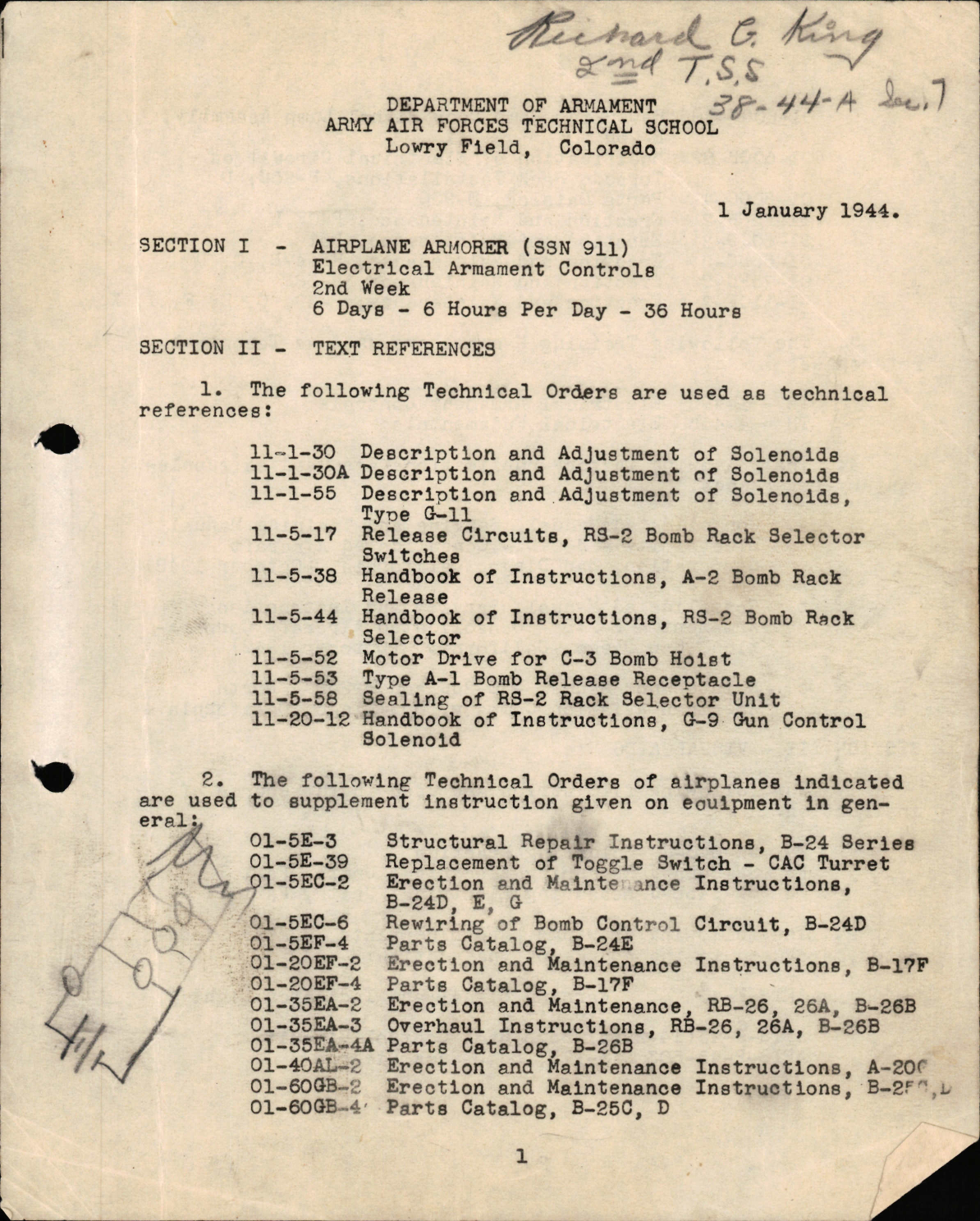 Sample page 1 from AirCorps Library document: Airplane Armorer - Electrical Armament Controls