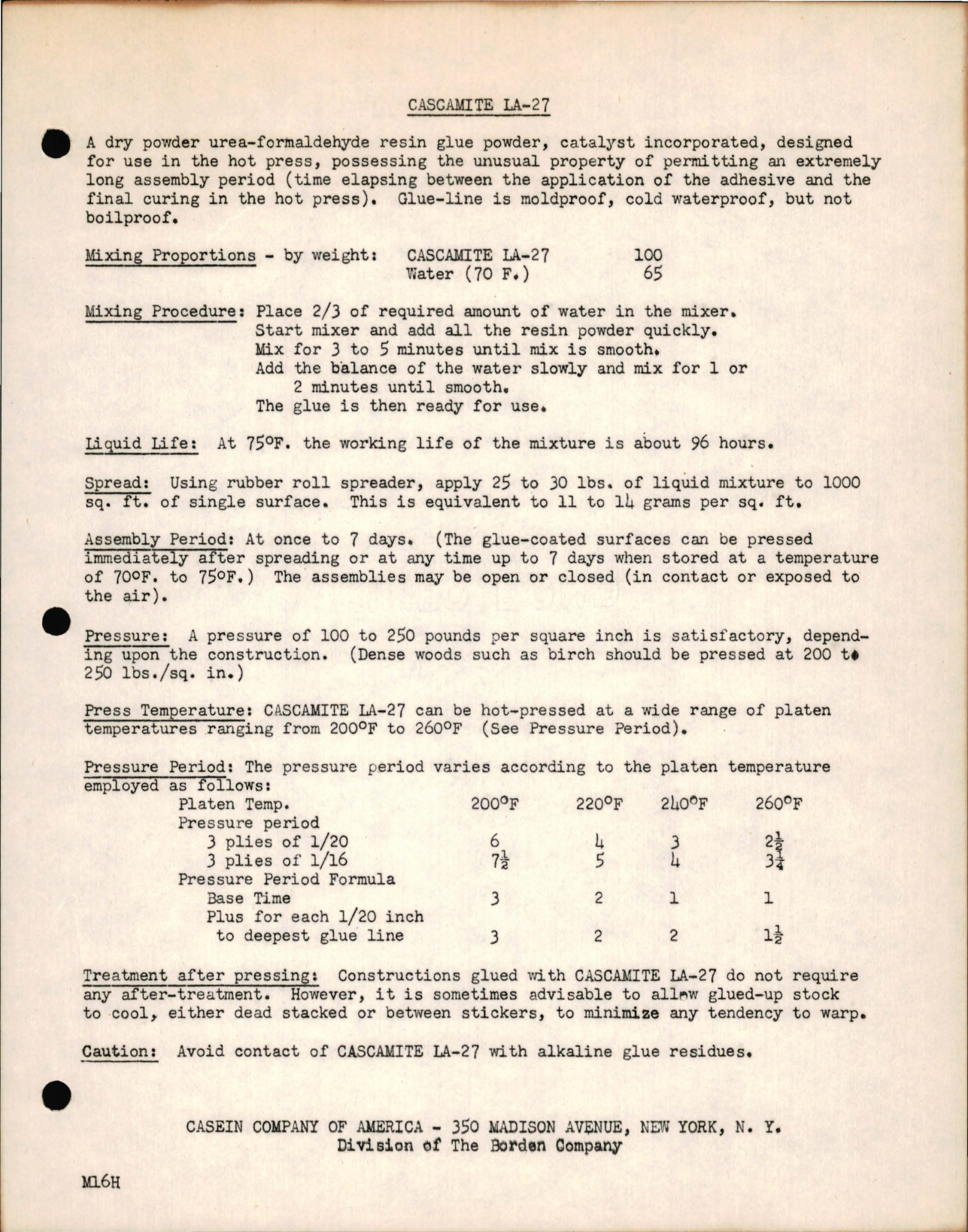 Sample page 1 from AirCorps Library document: Cascamite LA-27 